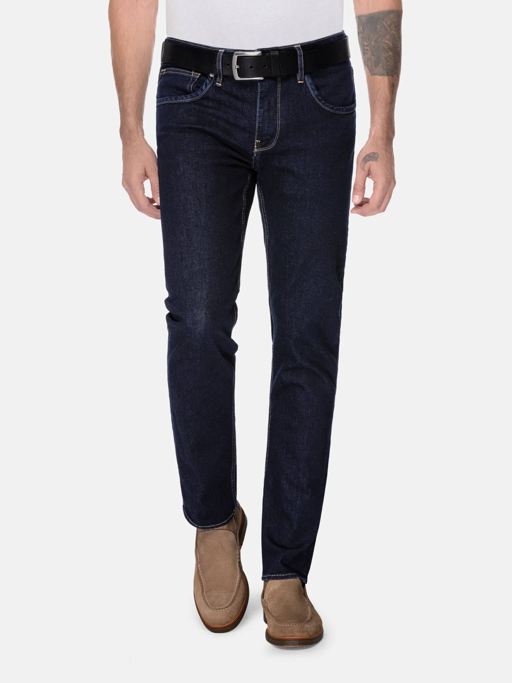 WAM DENIM Jeans*Agrican Slim Fit Dark Navy Jeans