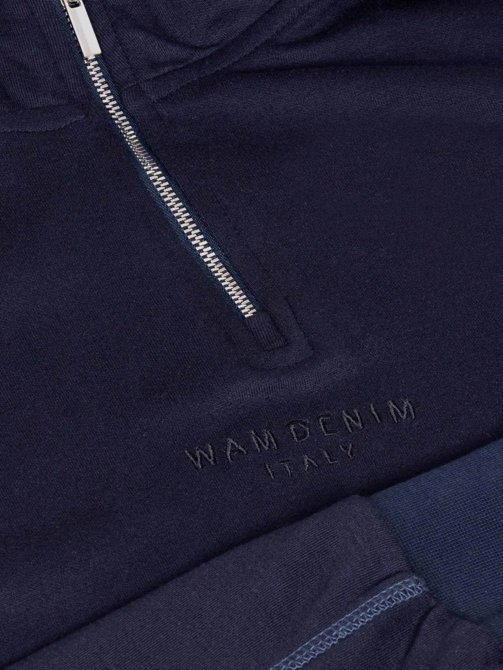 WAM DENIM Sweaters & Vesten*Akiwa Navy High Neck Sweater