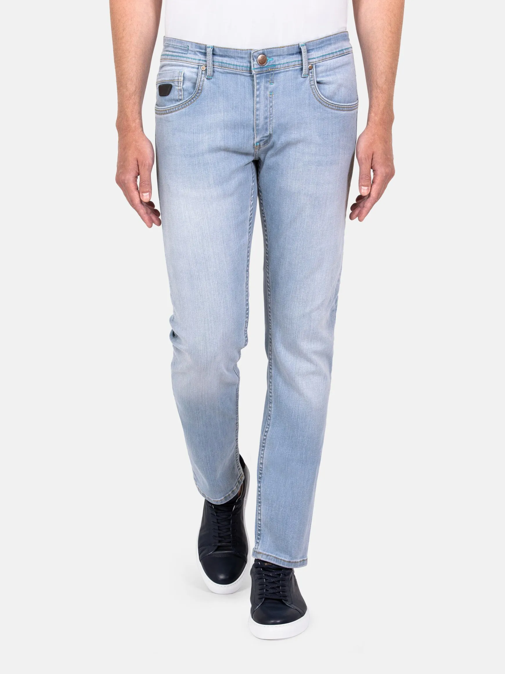 WAM DENIM Jeans*Alexia Faded Blue Slim Fit Jeans