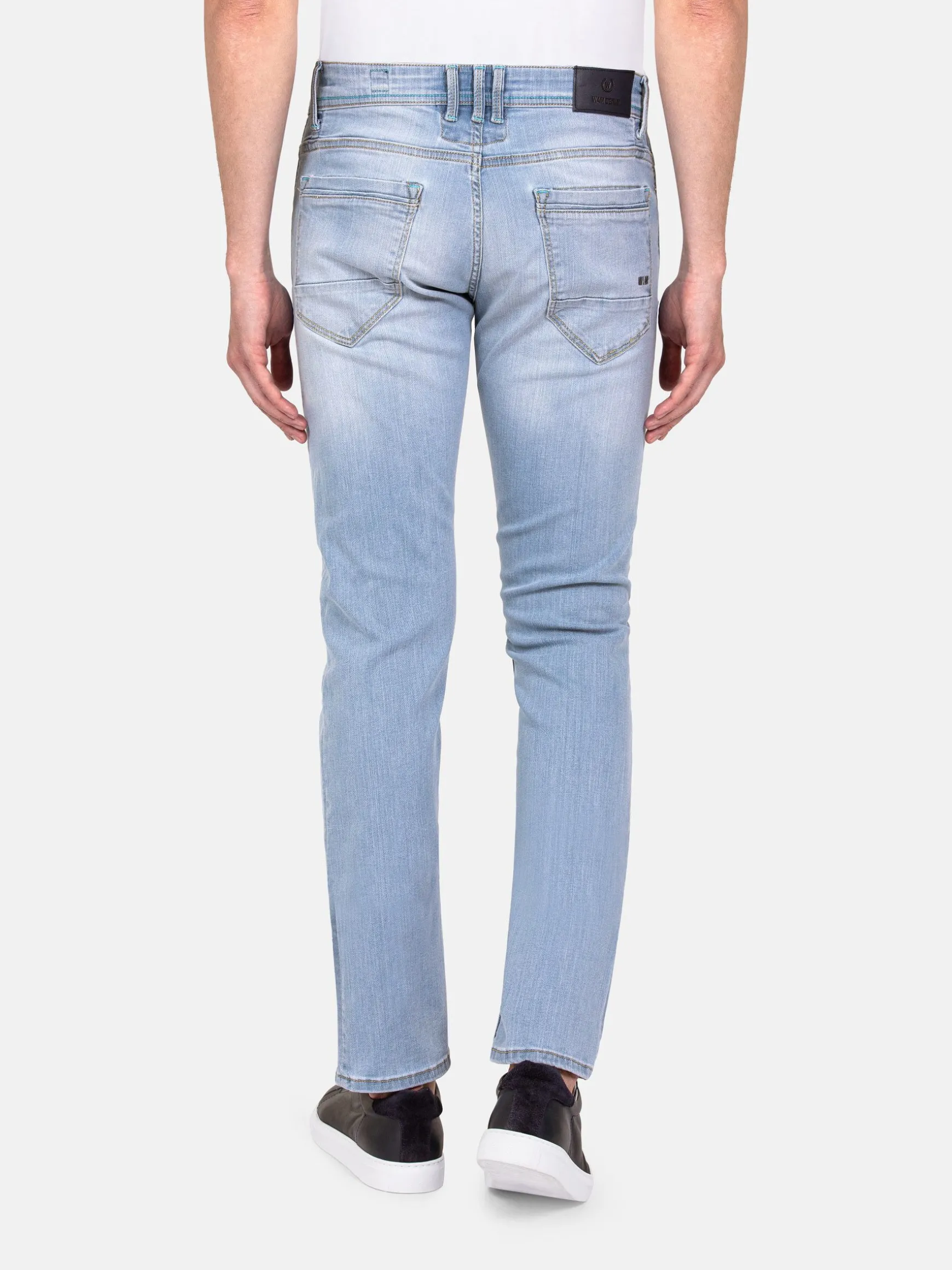 WAM DENIM Jeans*Alexia Faded Blue Slim Fit Jeans