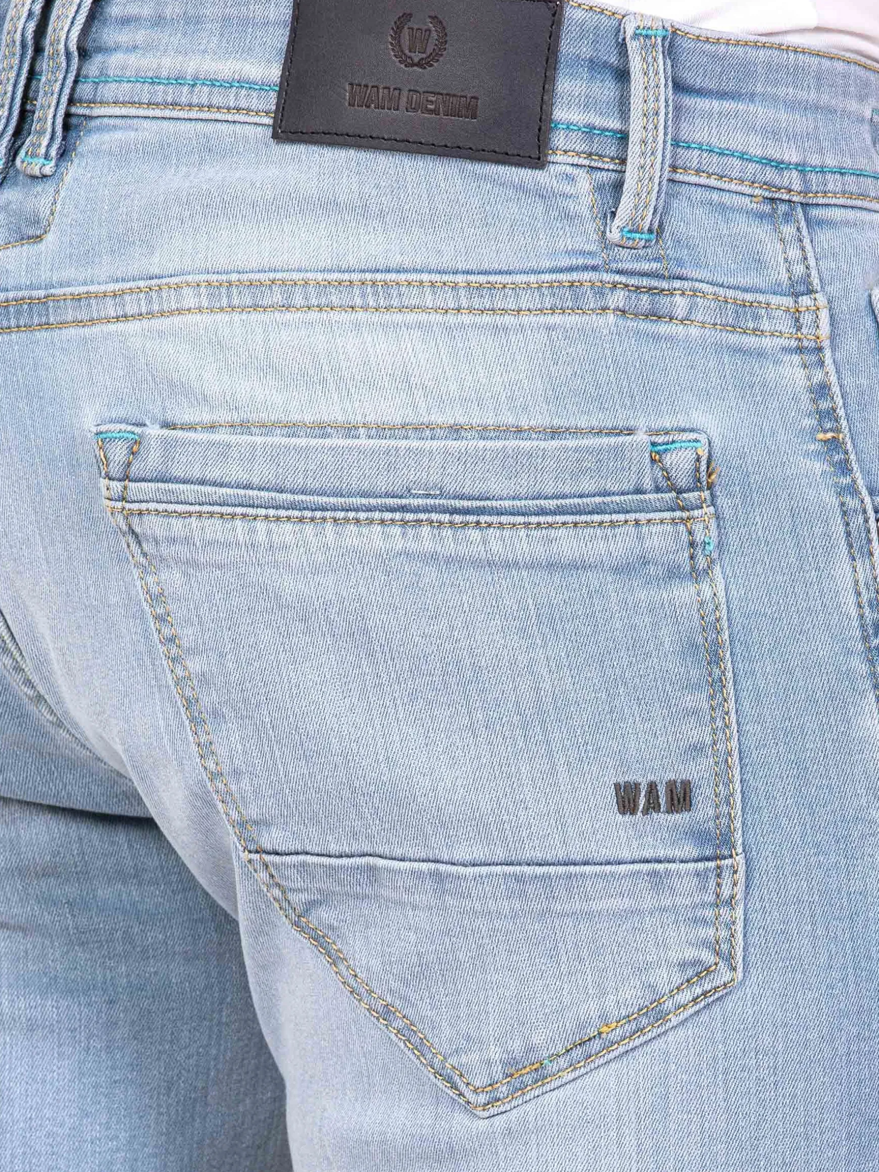 WAM DENIM Jeans*Alexia Faded Blue Slim Fit Jeans