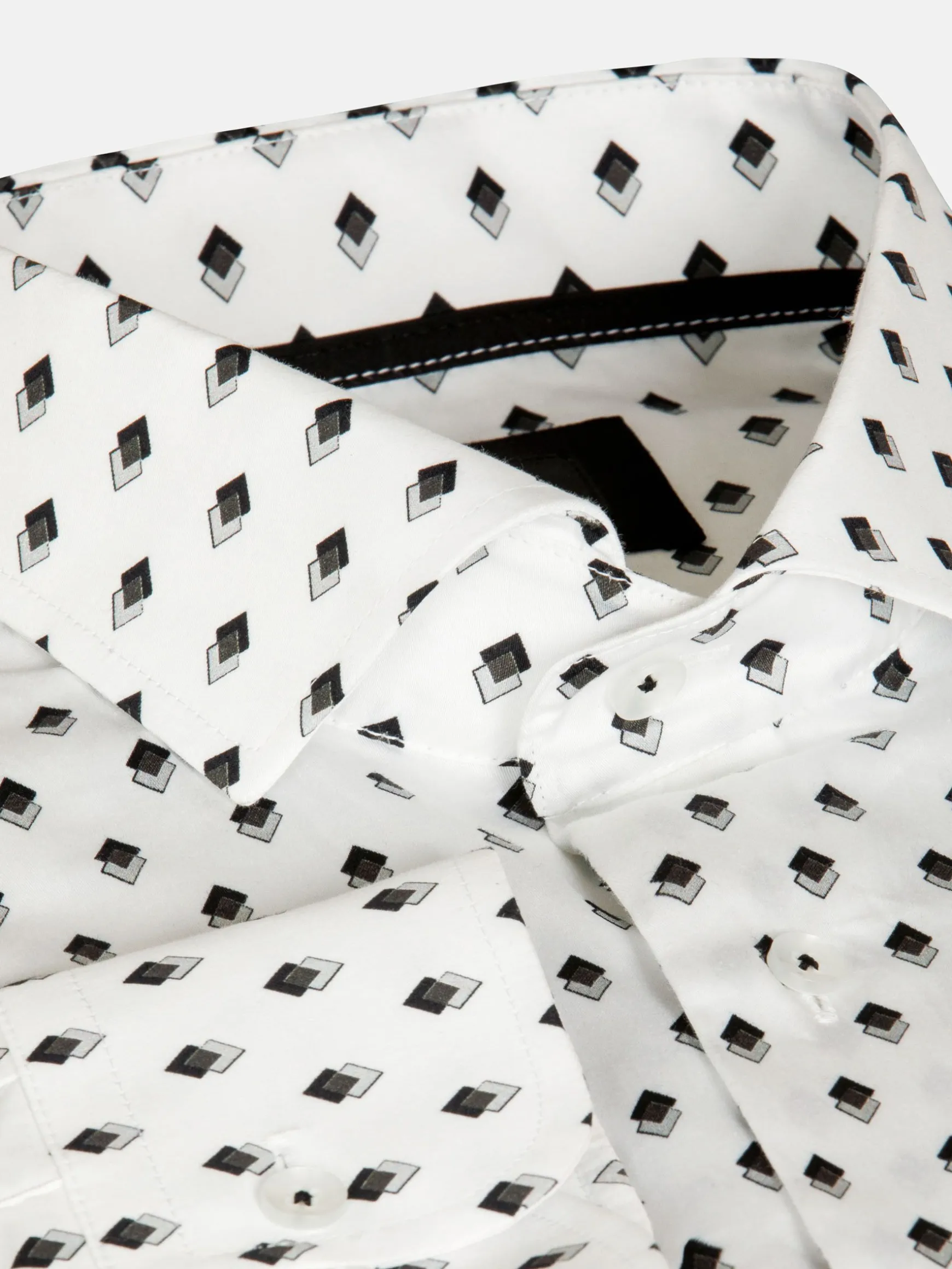 WAM DENIM Overhemd Lange Mouwen*Apollo Tailored Fit White Overhemd