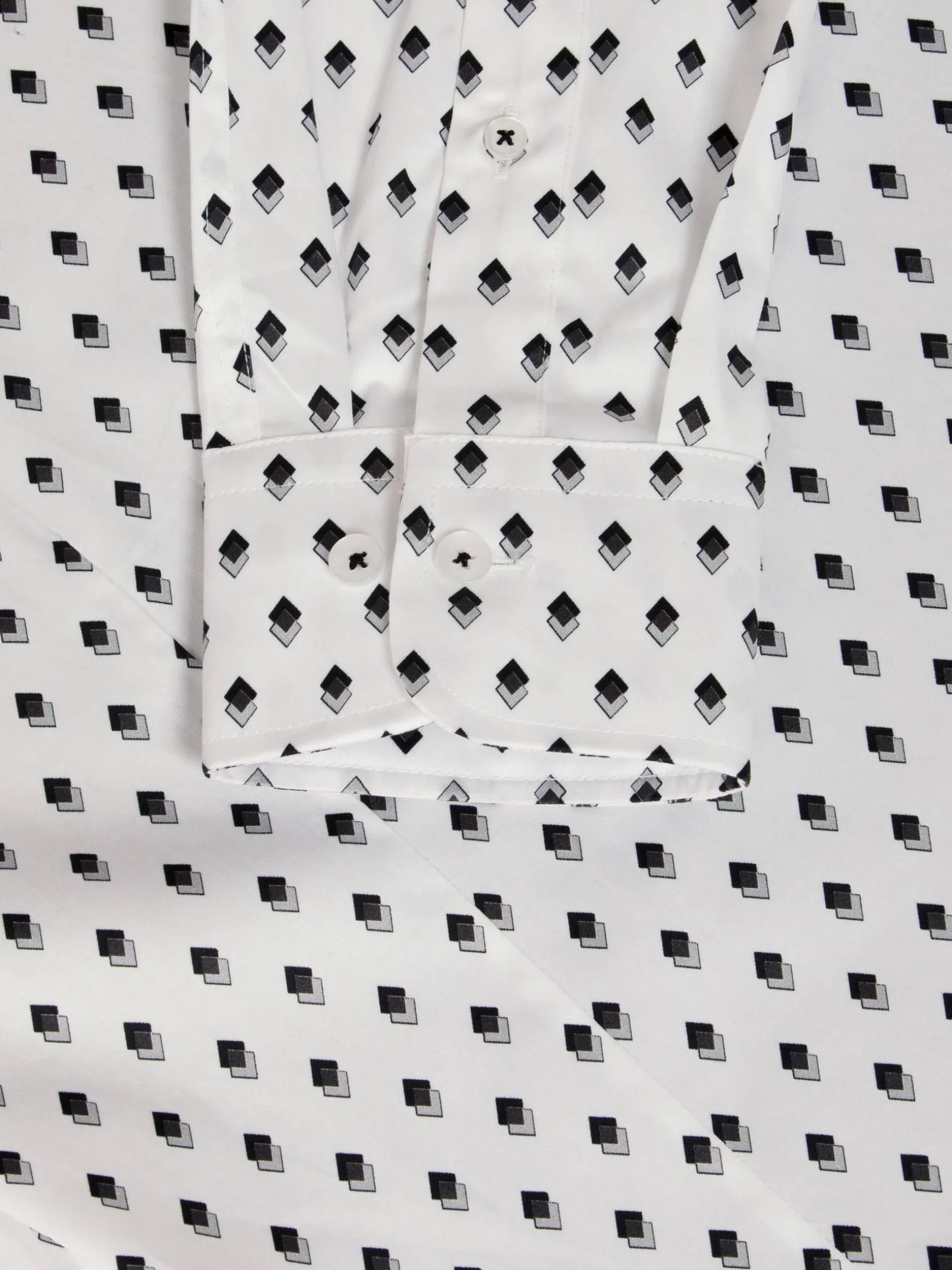 WAM DENIM Overhemd Lange Mouwen*Apollo Tailored Fit White Overhemd