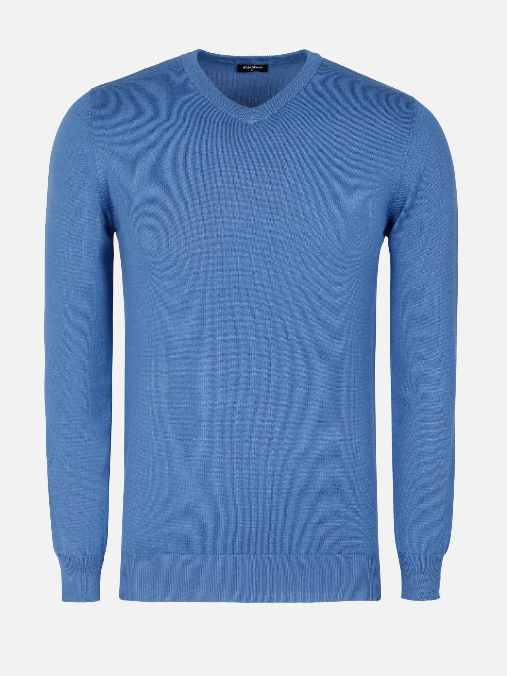 WAM DENIM Truien & Pullovers*Athens V-Neck Royal Blue Pullover