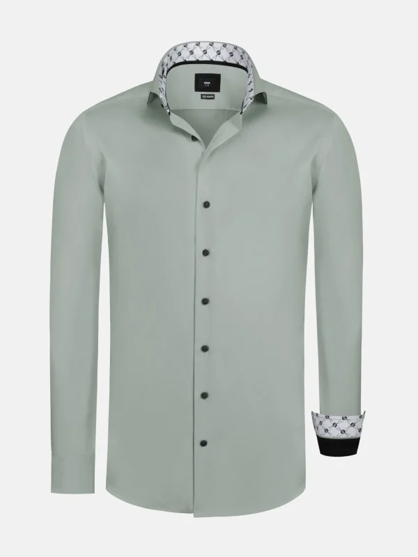 WAM DENIM Overhemd Lange Mouwen*Caesar Light Menthol Overhemd