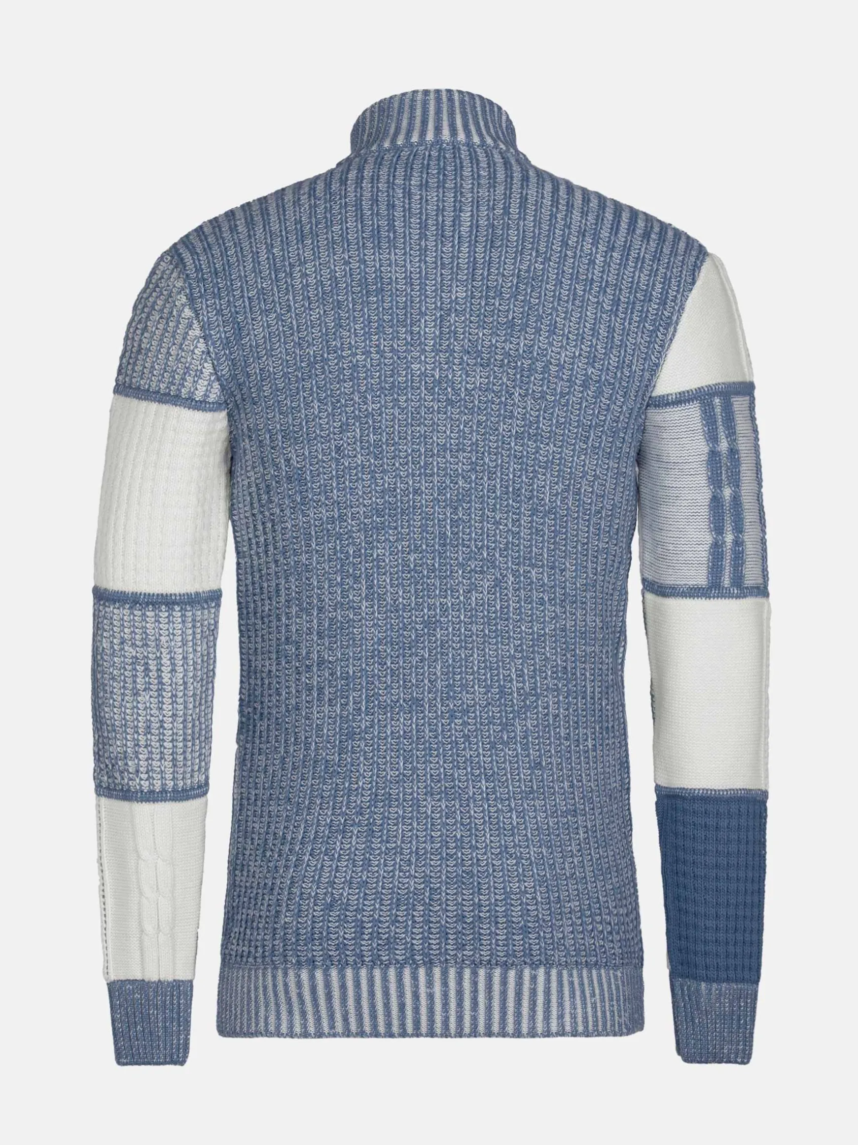 WAM DENIM Truien & Pullovers*Cambridge Pattern Blue White Truien