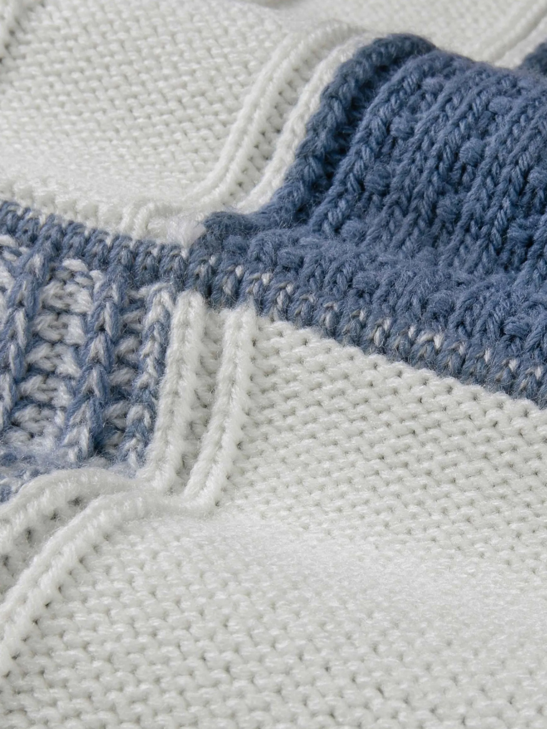 WAM DENIM Truien & Pullovers*Cambridge Pattern Blue White Truien