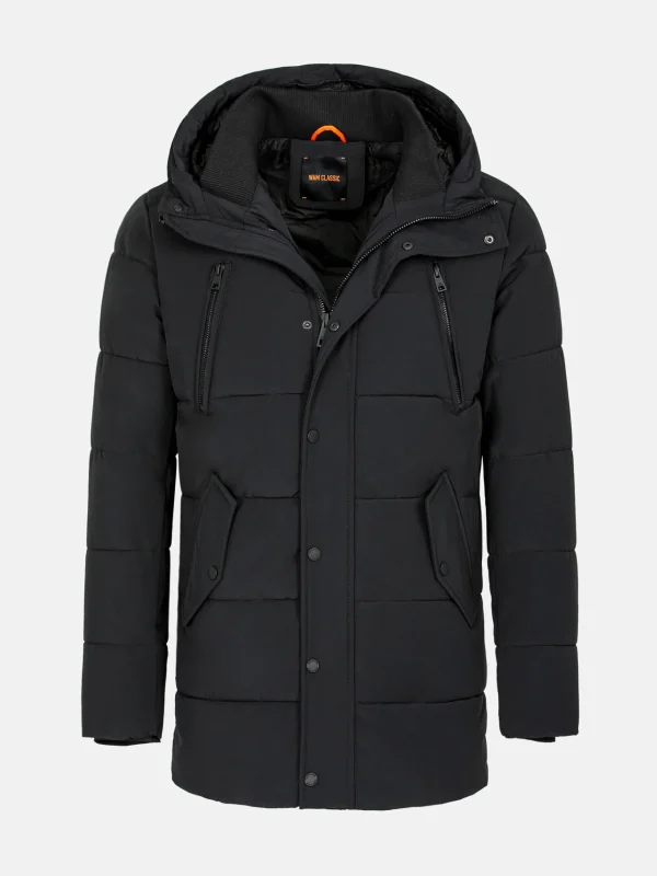 WAM DENIM Winterjassen*Canterbury Wind and Water Resistance Black Winter Jassen