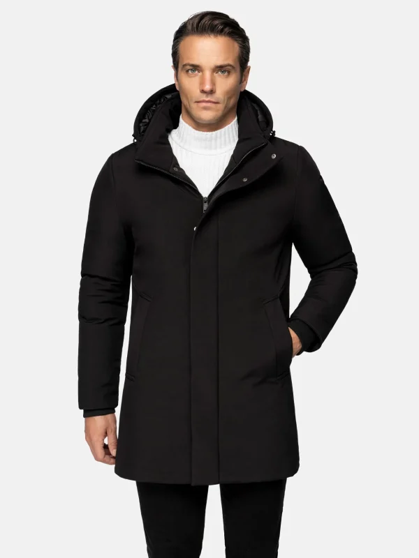 WAM DENIM Winterjassen*Cassel Water Resistance Black Winter Jassen