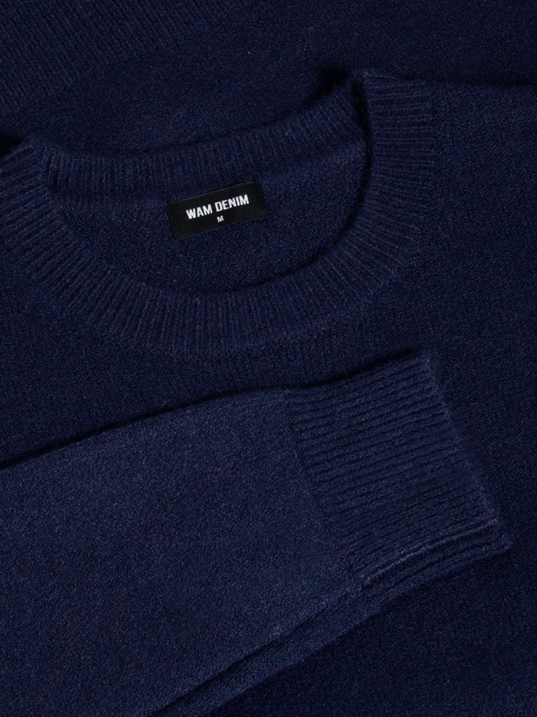 WAM DENIM Sweaters & Vesten*Cassian Crew Neck Navy Sweater