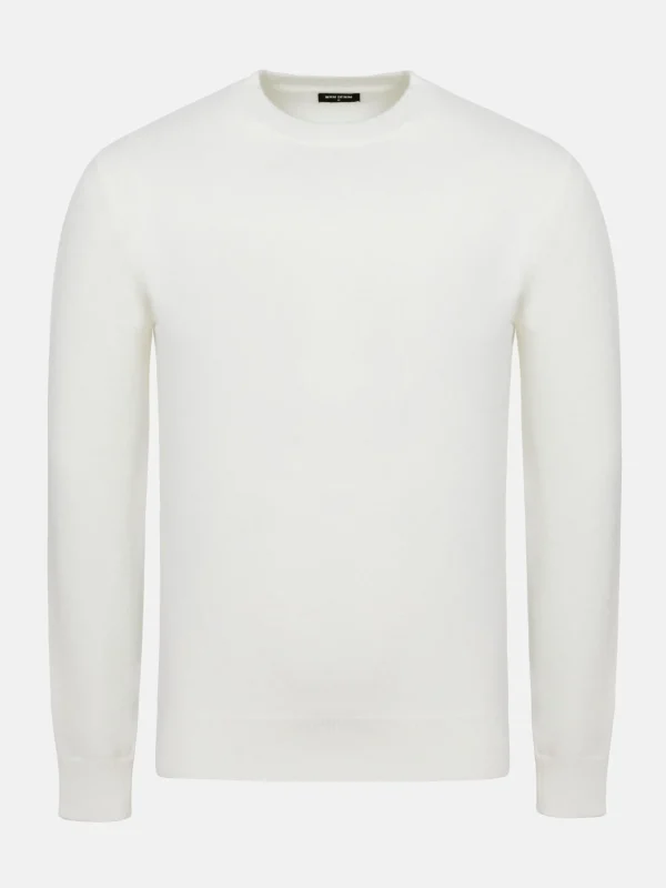 WAM DENIM Sweaters & Vesten*Cassian Crew Neck Off White Sweater
