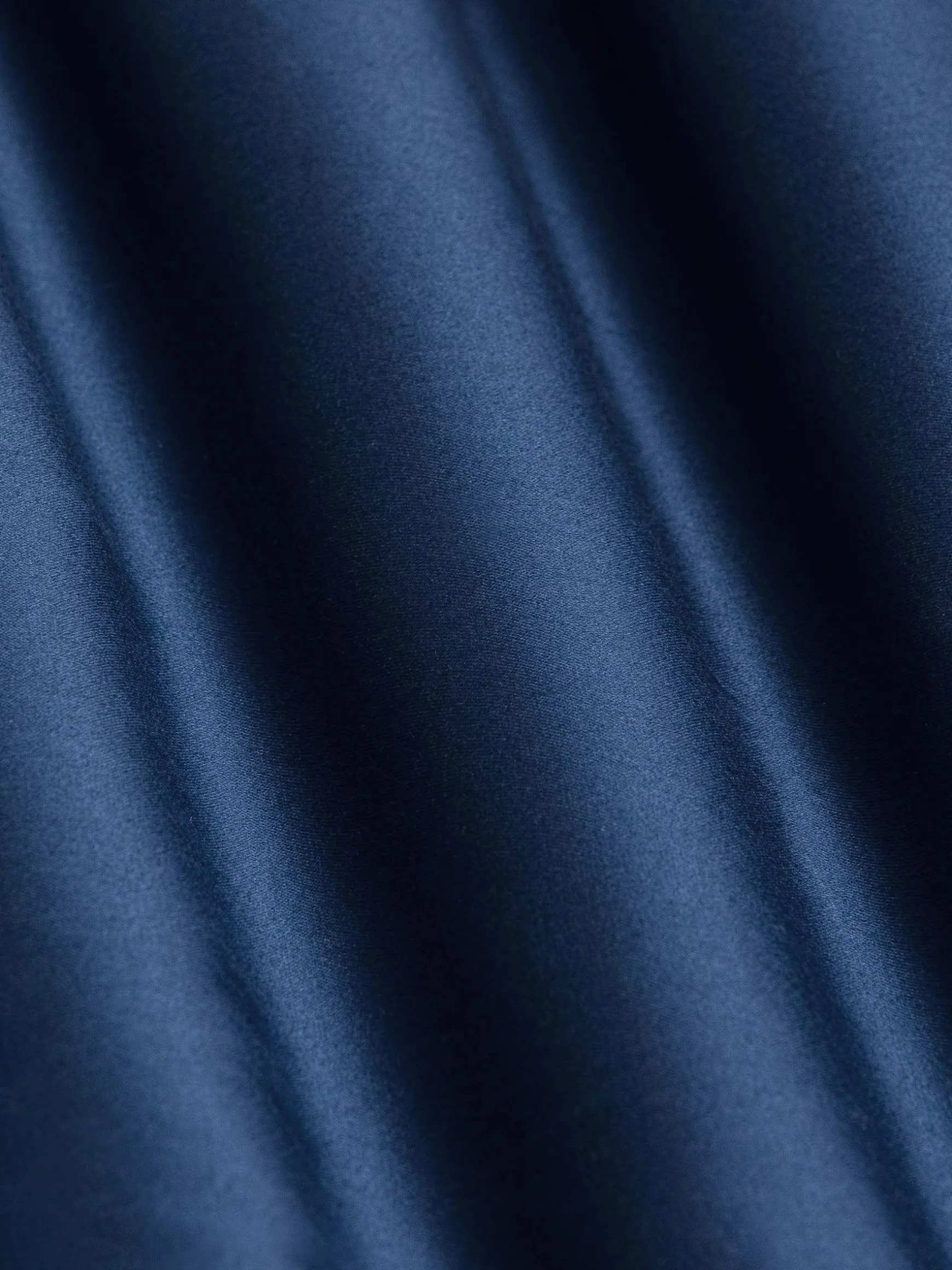 WAM DENIM Overhemd Lange Mouwen*Catalina Navy Solid Overhemd Lange Mouw