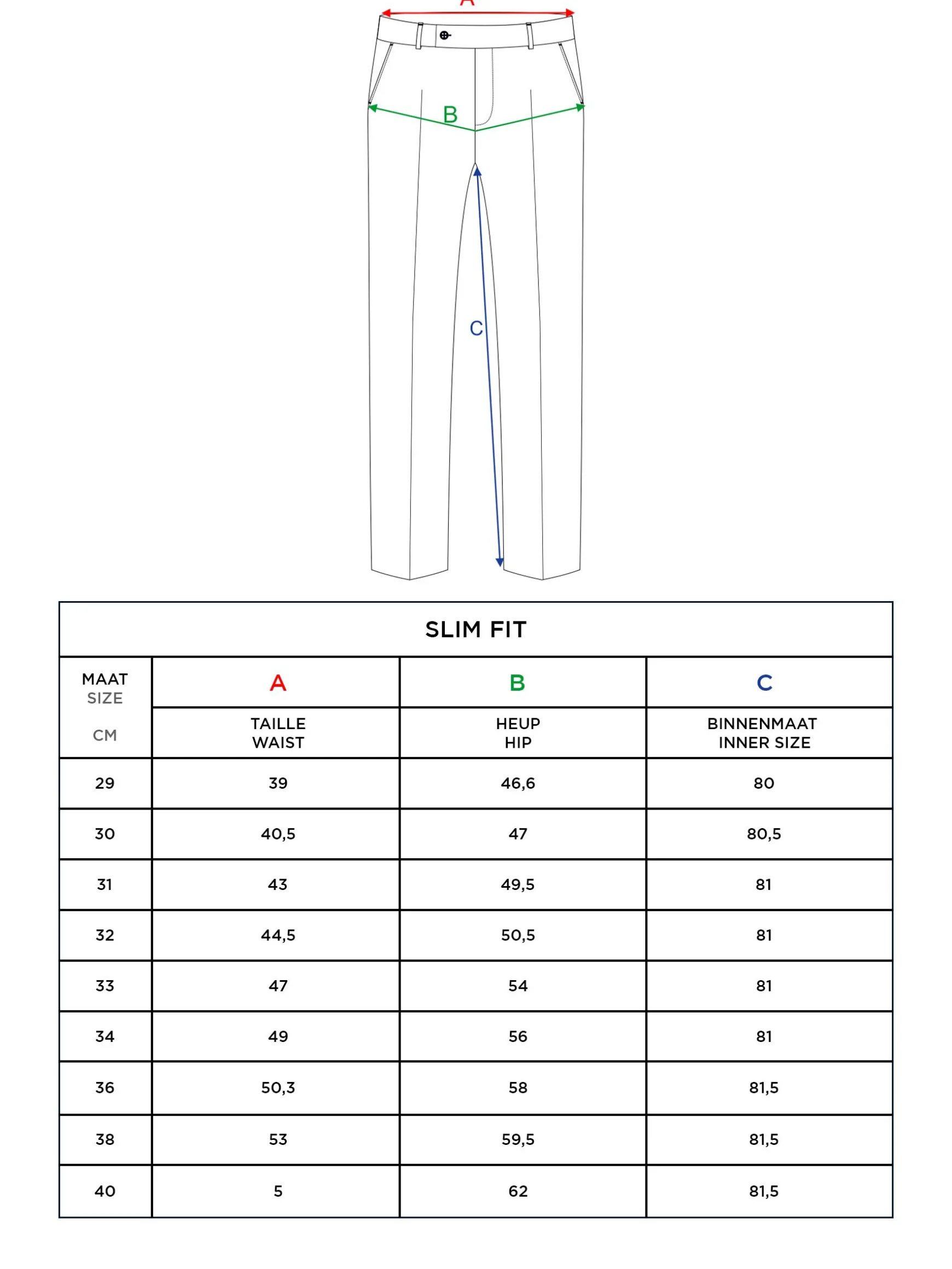 WAM DENIM Pakken & Maatwerk*Coleson Green Pantalon