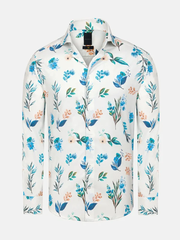 WAM DENIM Overhemd Lange Mouwen*Creil White Overhemd