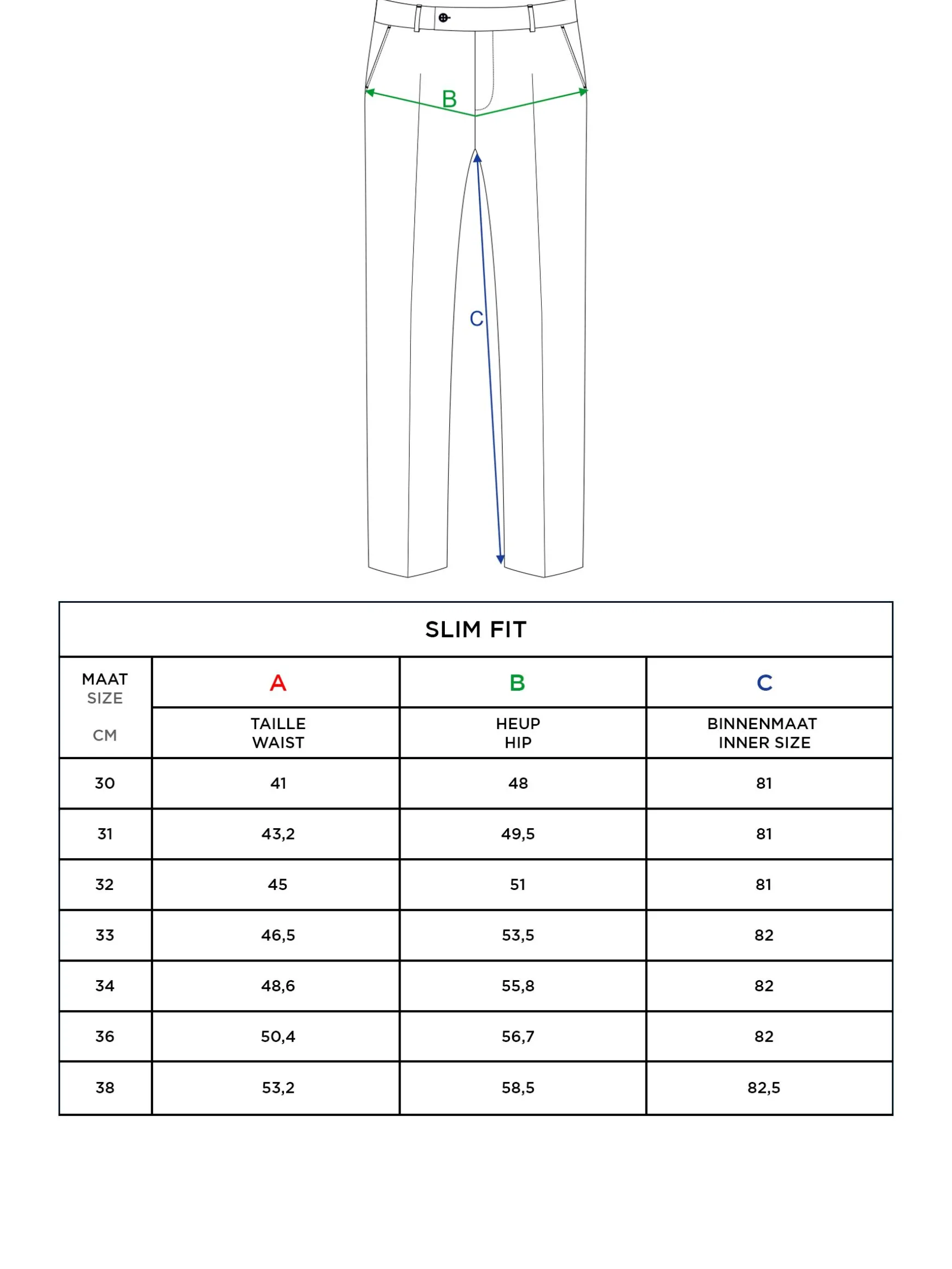 WAM DENIM Pakken & Maatwerk*Cullen Beige Pantalon