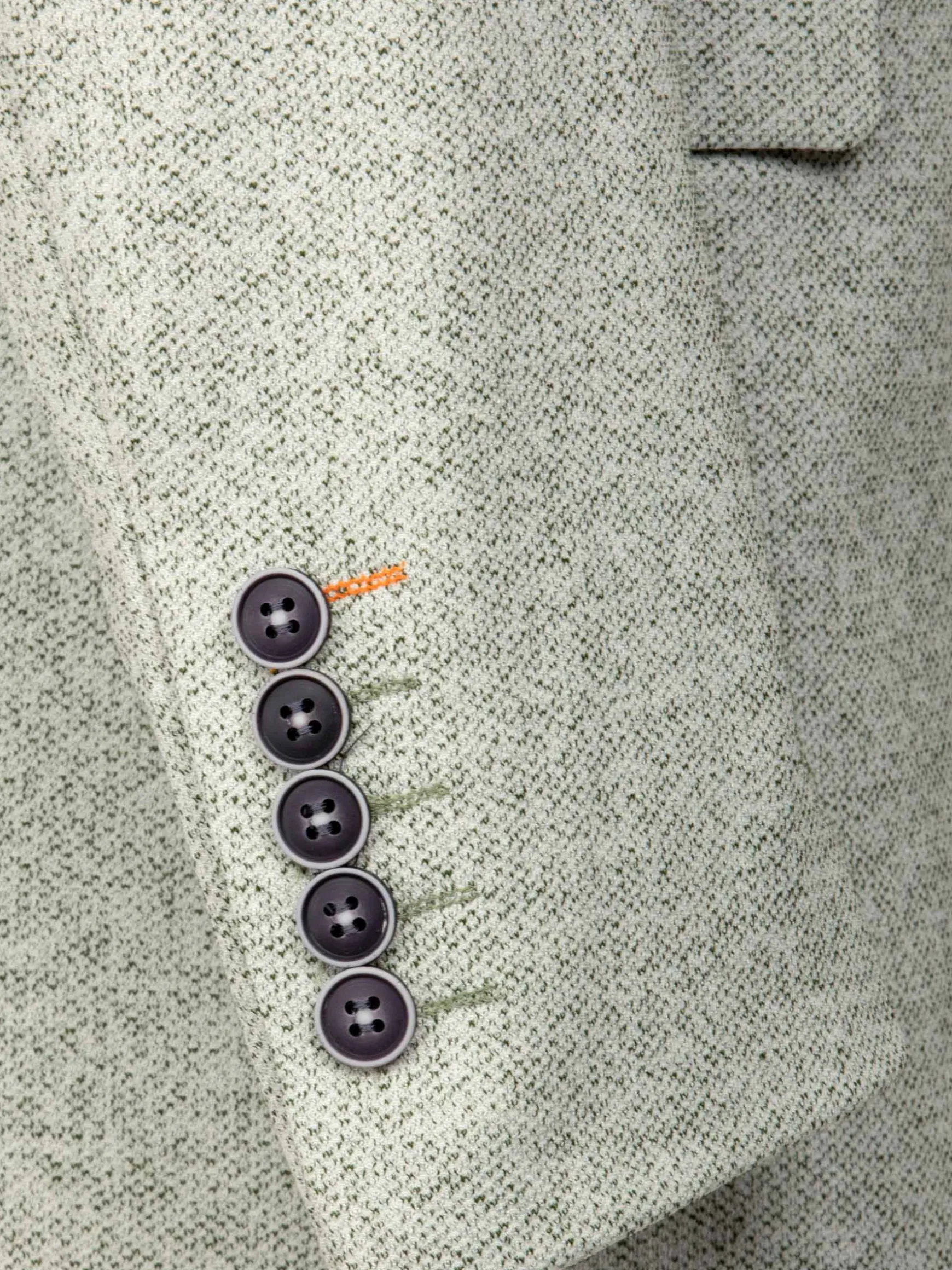 WAM DENIM Pakken & Maatwerk*Darren Single Breast Green White Colbert