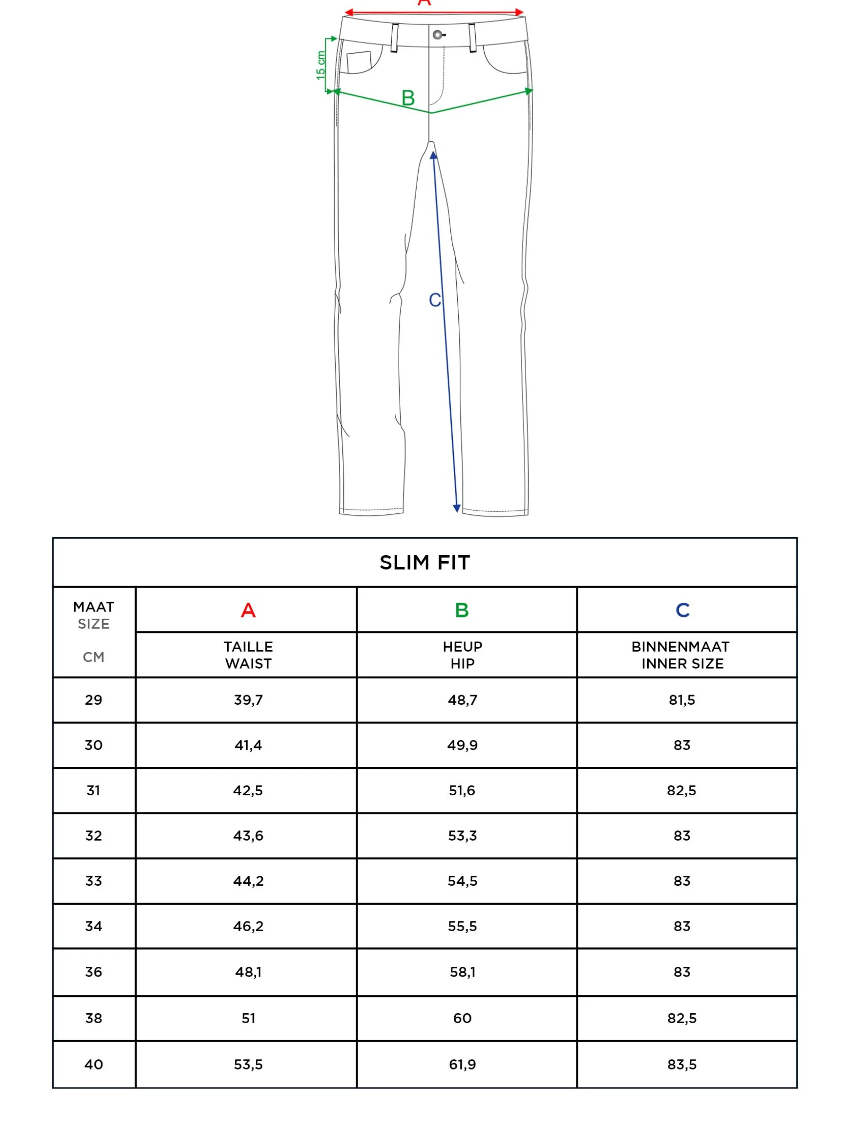 WAM DENIM Jeans*Dickinson Tailored Fit Navy Jeans