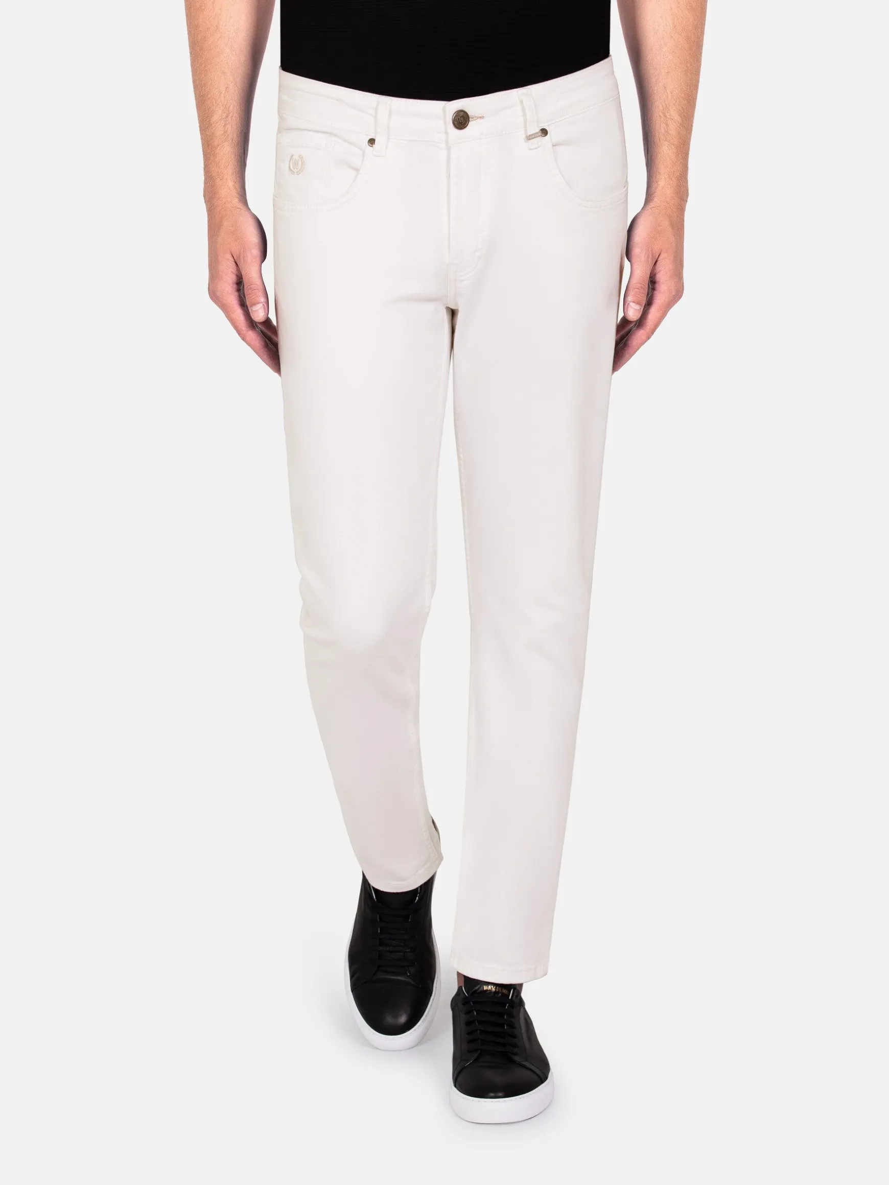 WAM DENIM Jeans*Digorgio Slim Fit Off White Jeans