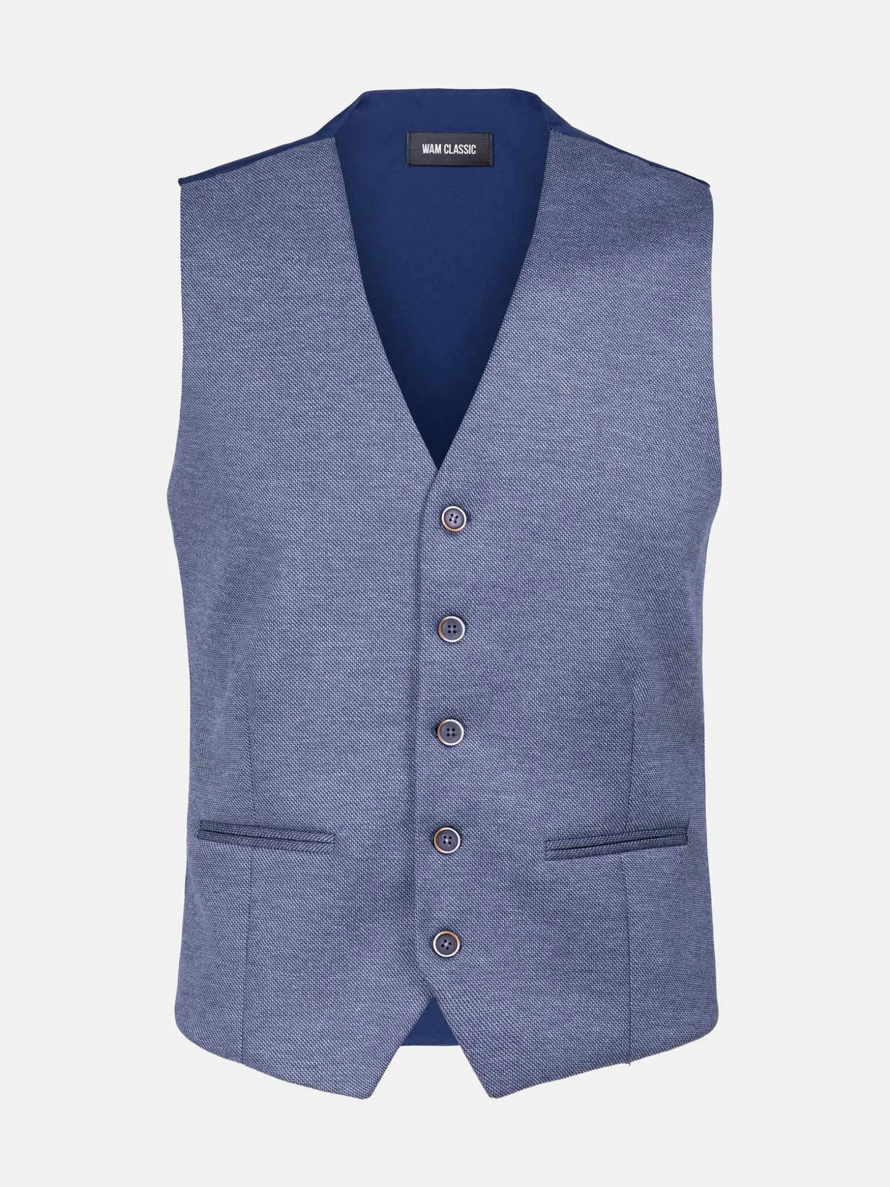 WAM DENIM Pakken & Maatwerk*Fabian Blue Waist Coat