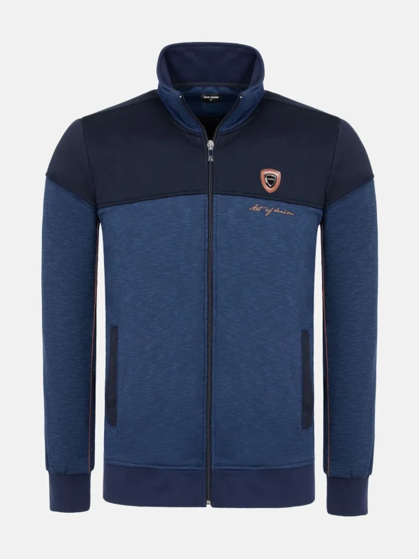 WAM DENIM Sweaters & Vesten*Felipe High Collar Navy Vesten