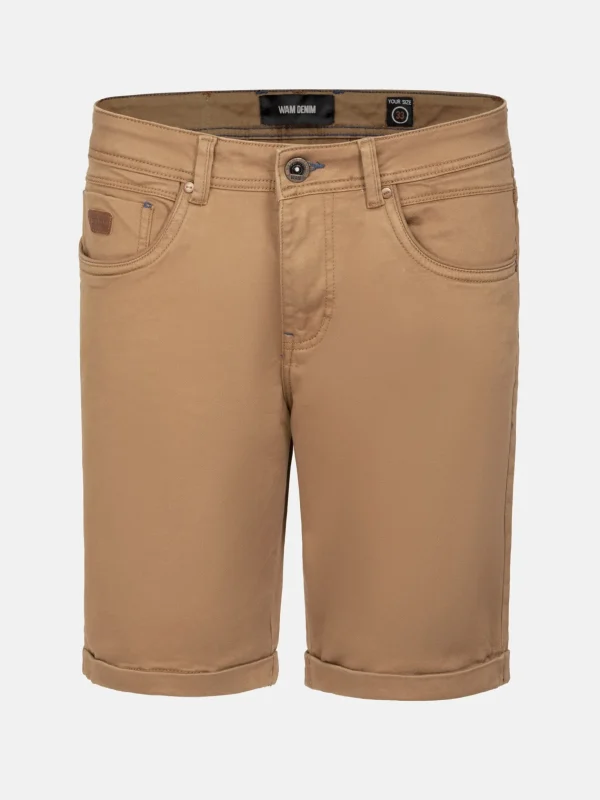 WAM DENIM Korte Broeken*Fia Stretchy Beige Korte Broek