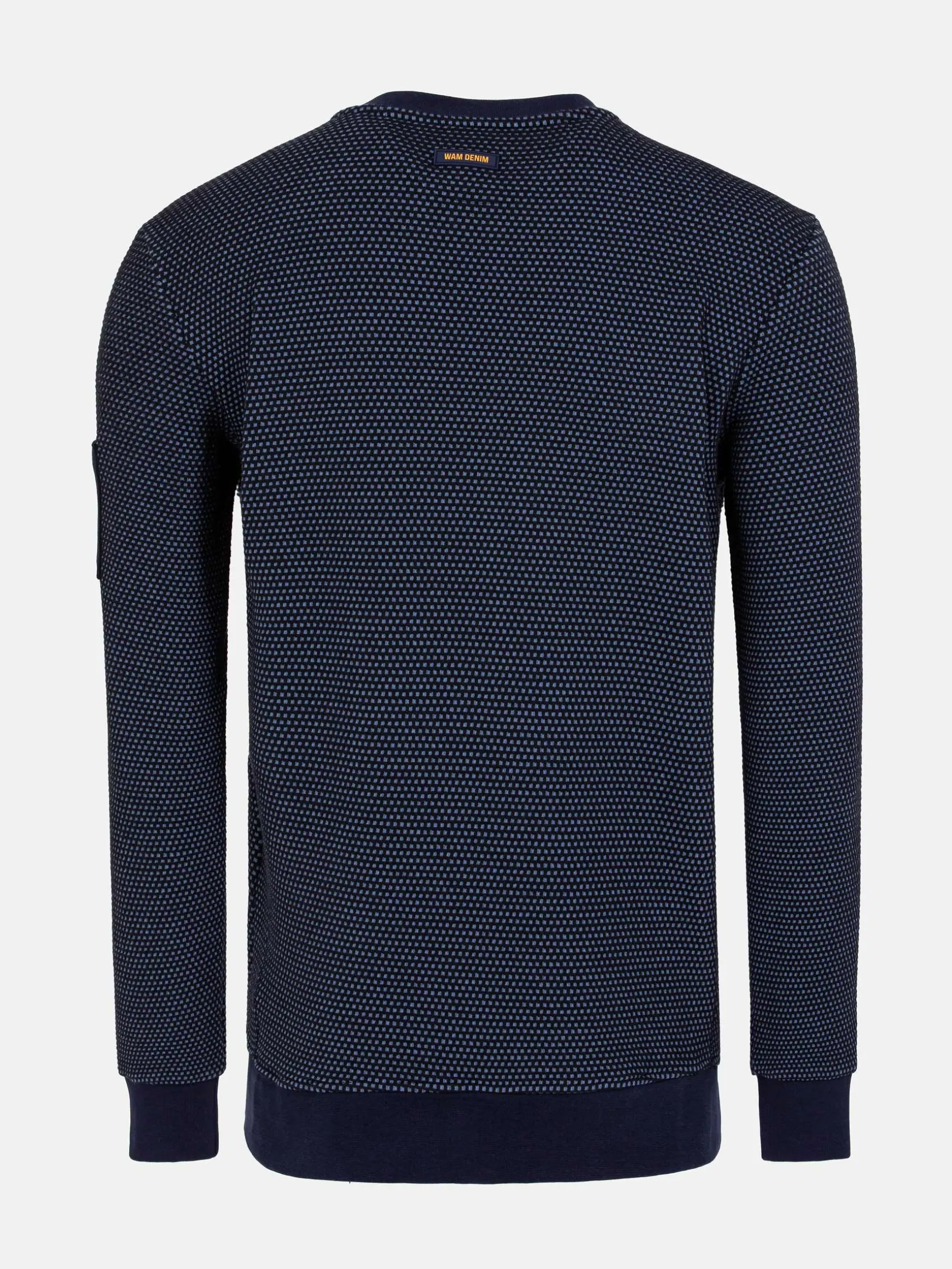 WAM DENIM Sweaters & Vesten*Foyel Crew Neck Navy Sweater