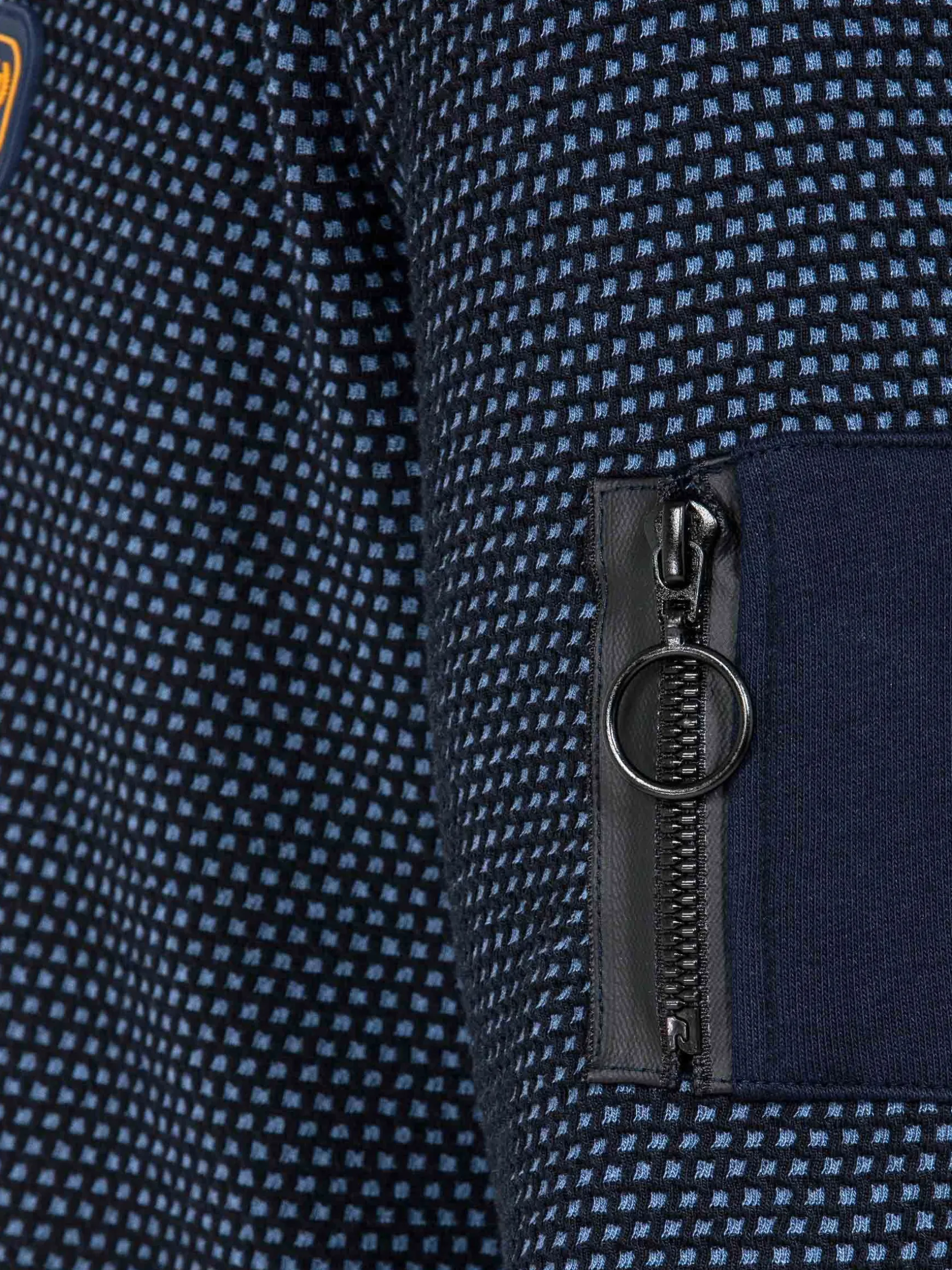 WAM DENIM Sweaters & Vesten*Foyel Crew Neck Navy Sweater