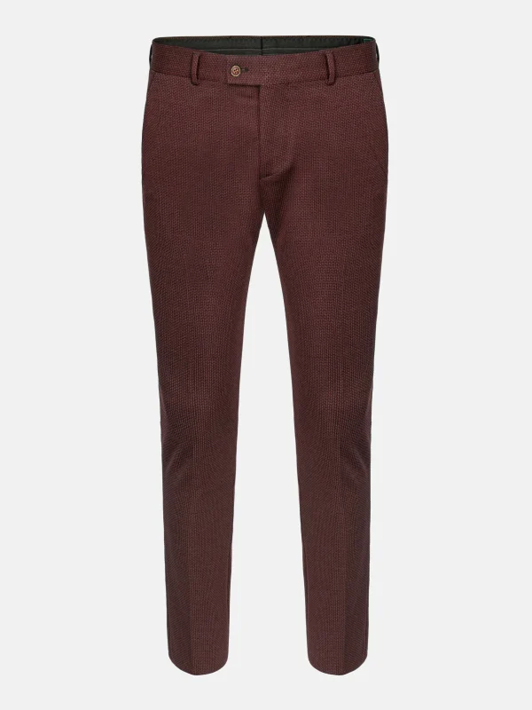 WAM DENIM Pakken & Maatwerk*Franco Dark Red Pantalon
