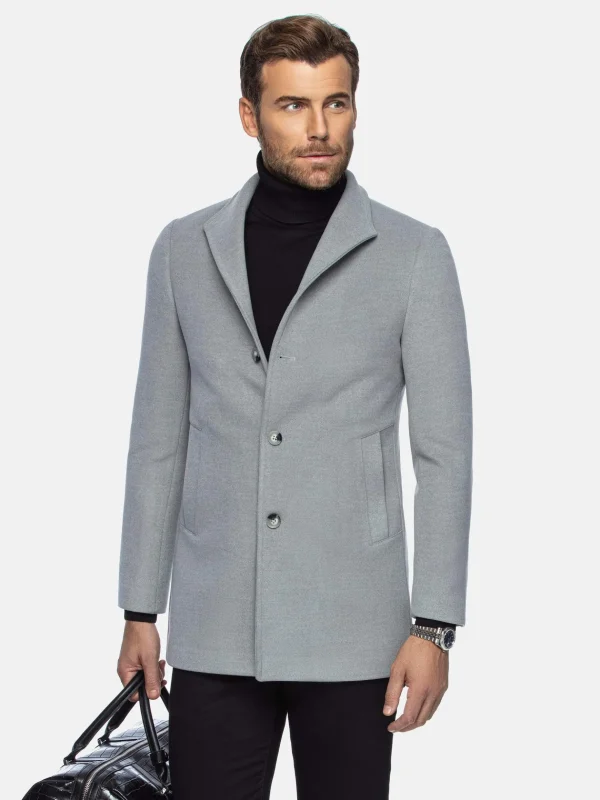 WAM DENIM Manteljassen*Franklin Three Button Casual Grey Mantelassen