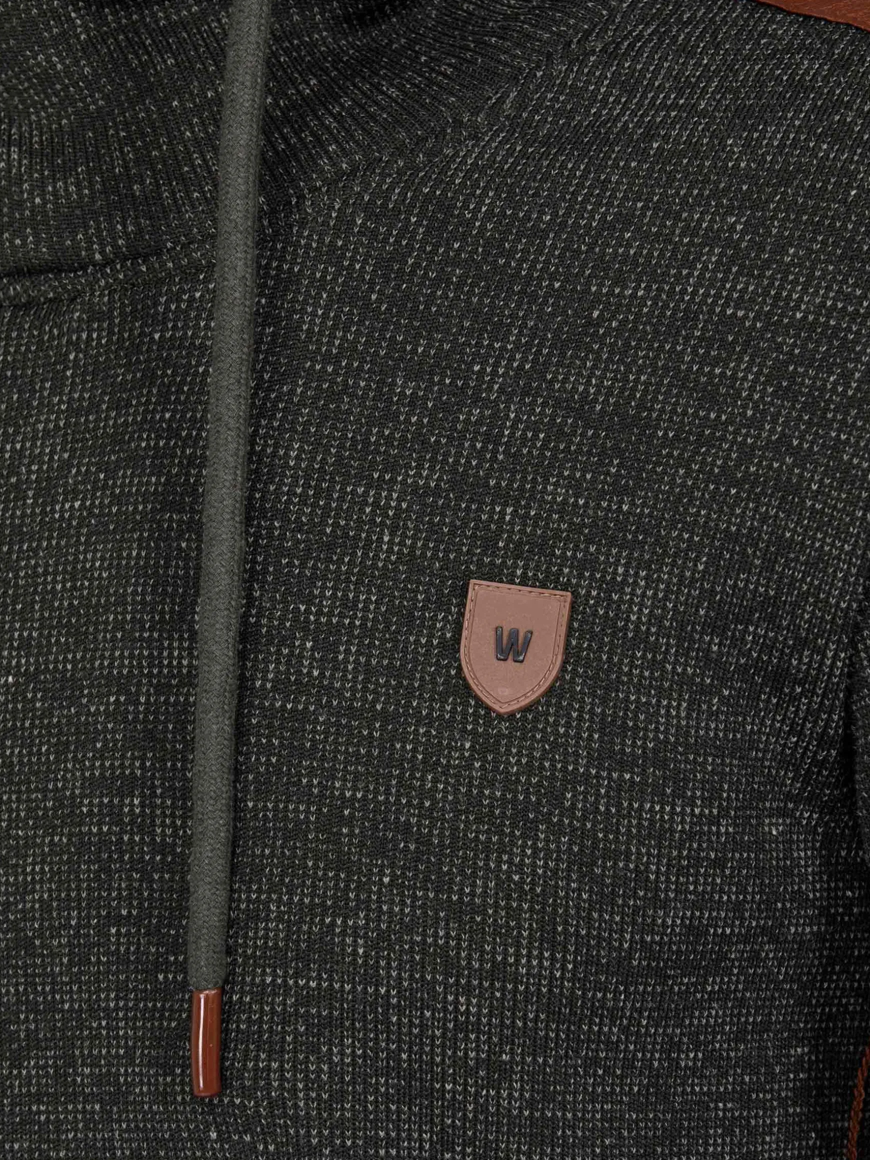 WAM DENIM Sweaters & Vesten*Galahad Mock Neck Khaki Sweater