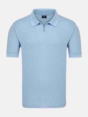 WAM DENIM Polo's*Gonzsles Blue Polo Shirt