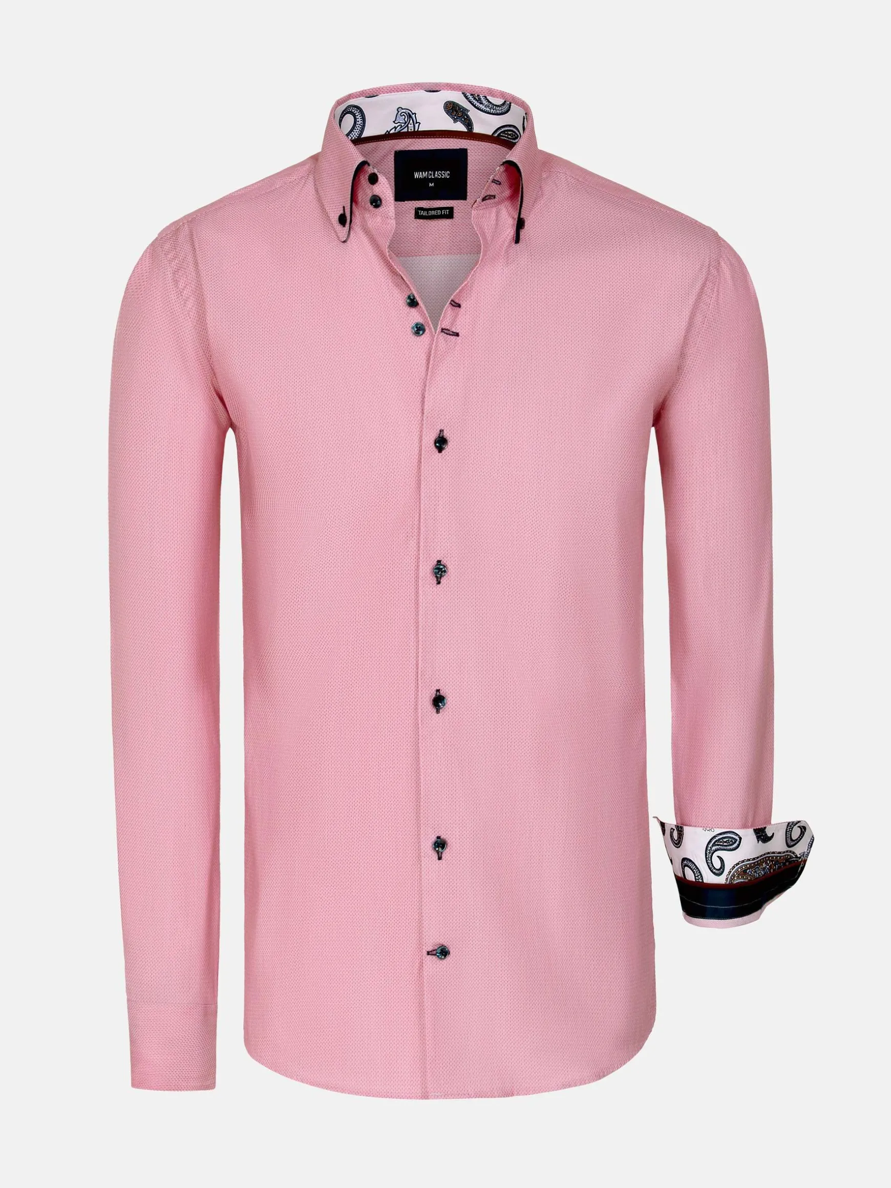 WAM DENIM Overhemd Lange Mouwen*Grace Fuchsia Overhemd Lange Mouw