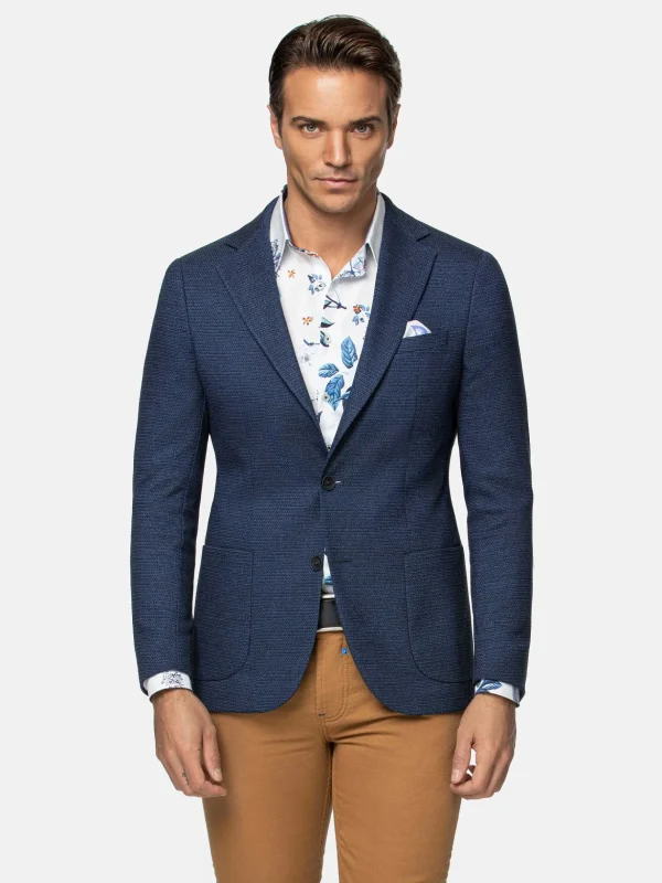 WAM DENIM Colberts & Blazers*Harmony Single Breasted Navy Colbert