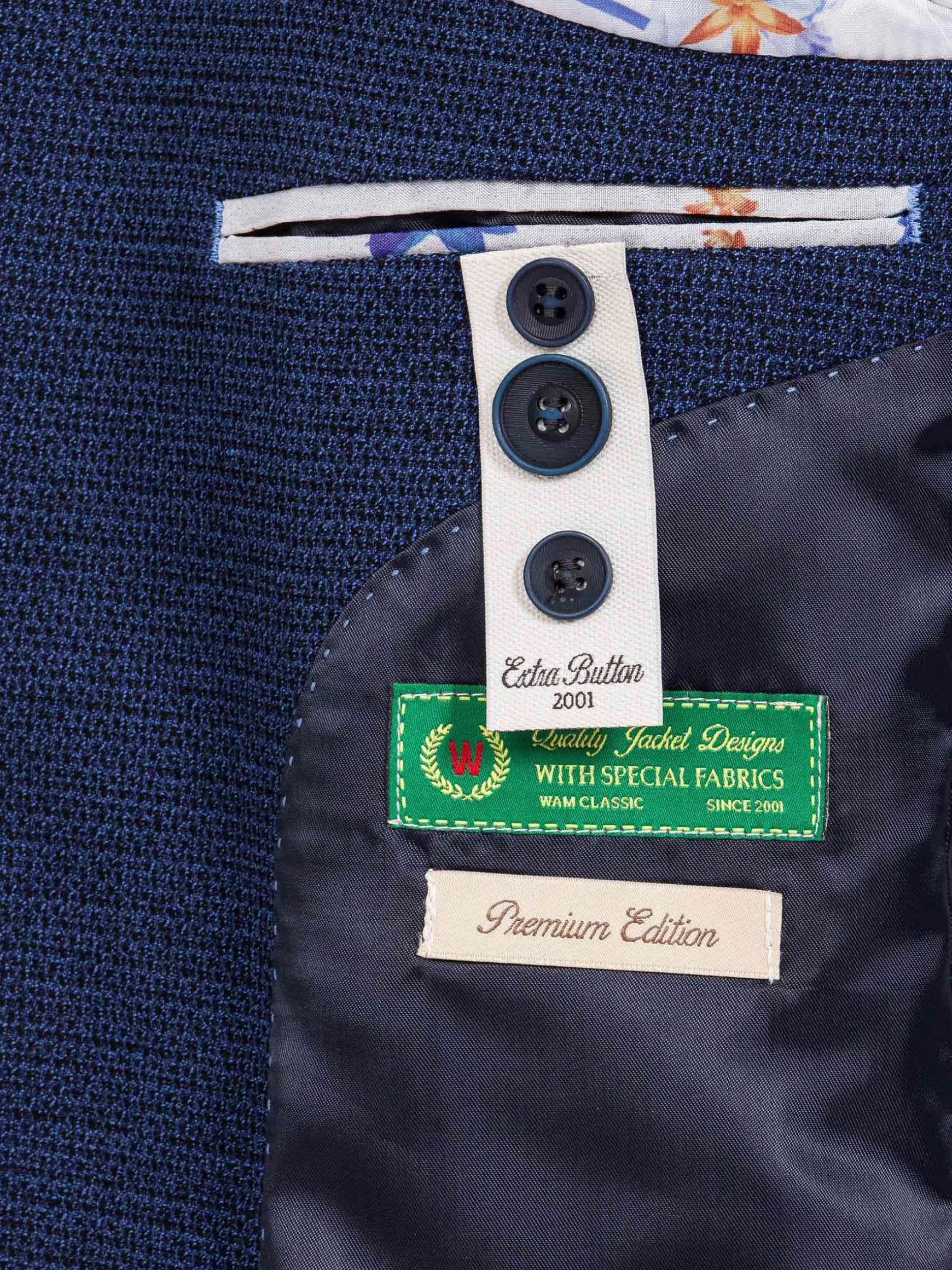 WAM DENIM Colberts & Blazers*Harmony Single Breasted Navy Colbert