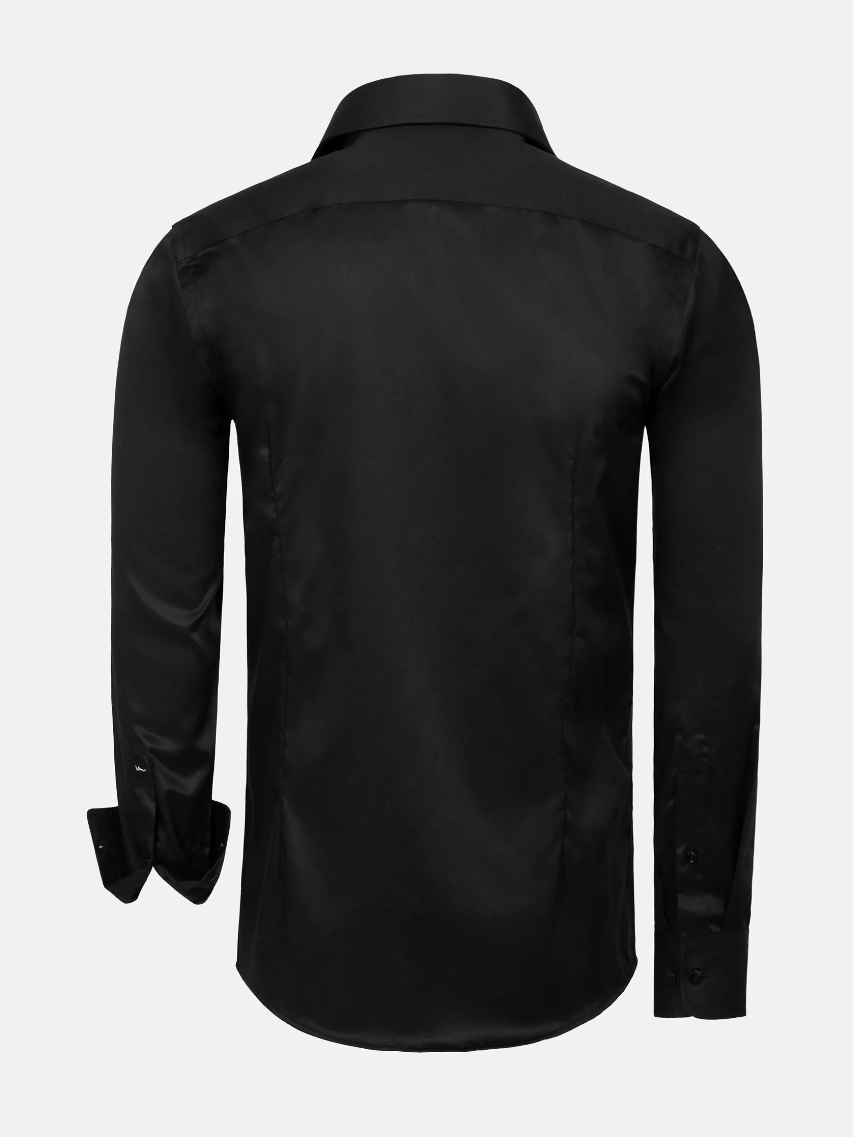 WAM DENIM Overhemd Lange Mouwen*Harvery Specter Black Long Sleeve Overhemd