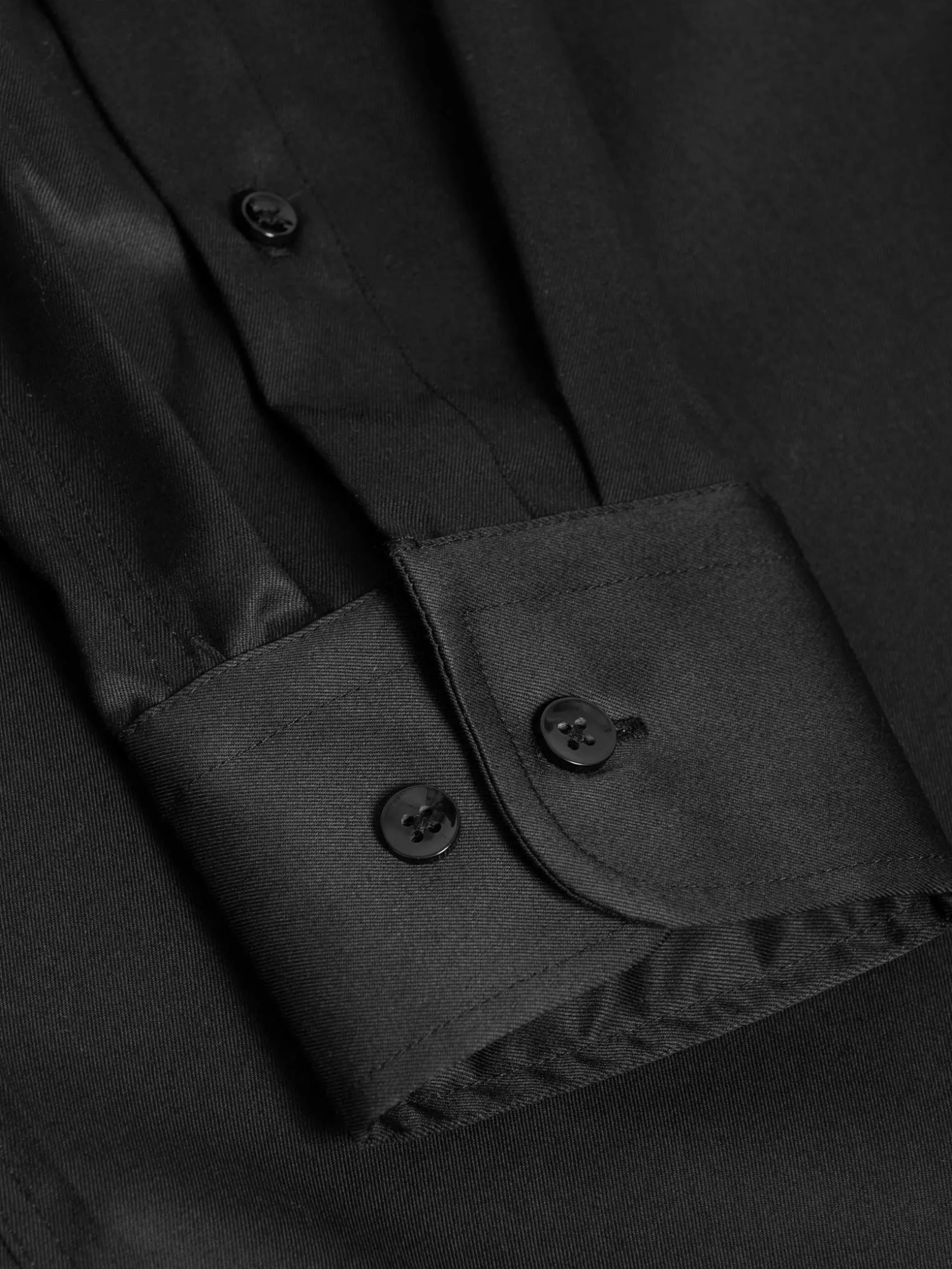 WAM DENIM Overhemd Lange Mouwen*Harvery Specter Black Long Sleeve Overhemd