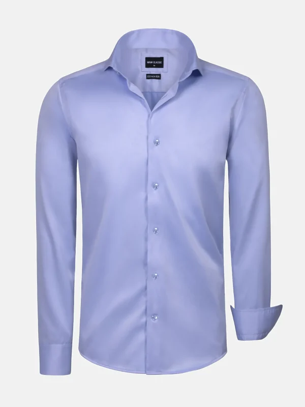 WAM DENIM Overhemd Lange Mouwen*Harvery Specter Light Blue Long Sleeve Overhemd