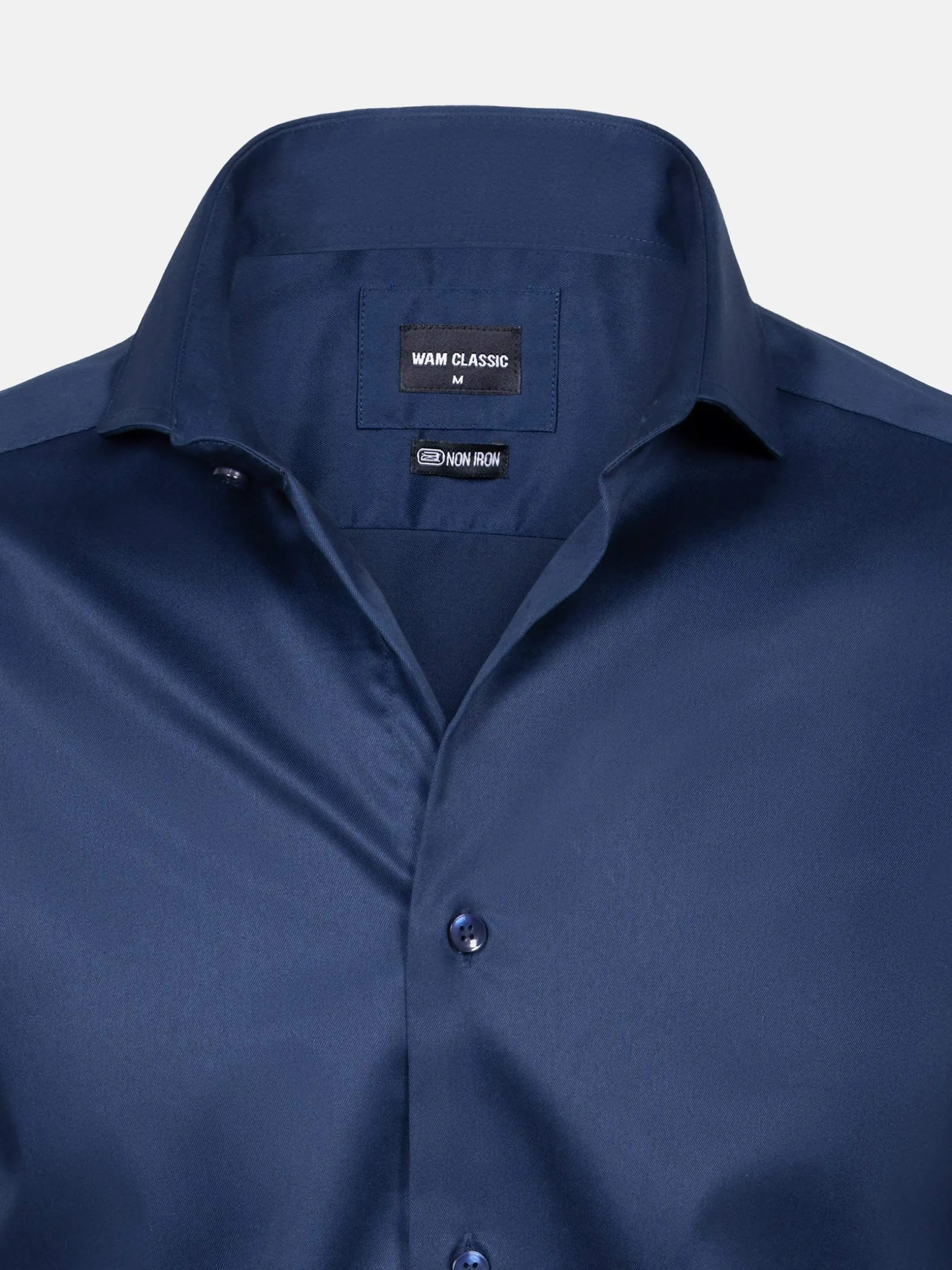 WAM DENIM Overhemd Lange Mouwen*Harvery Specter Navy Long Sleeve Overhemd