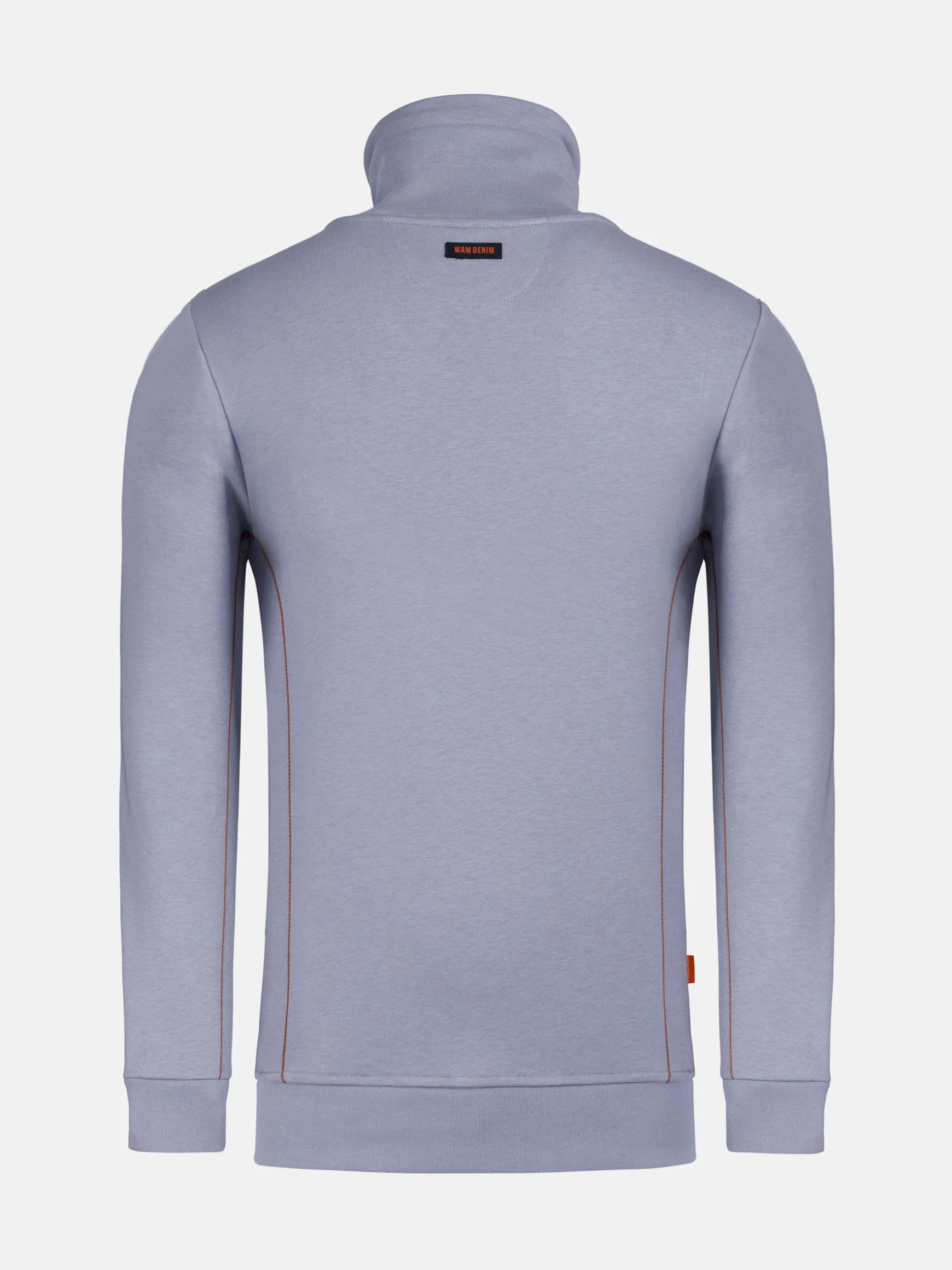 WAM DENIM Sweaters & Vesten*Hawaiian High Neck grey Sweater