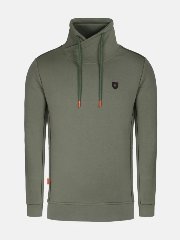 WAM DENIM Sweaters & Vesten*Hawaiian High Neck Khaki Sweater