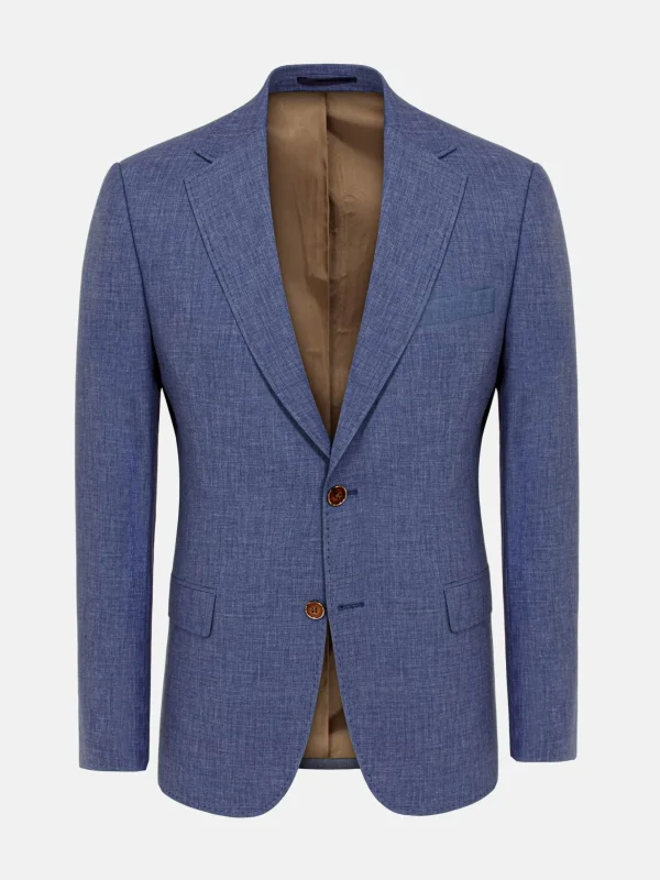 WAM DENIM Pakken & Maatwerk*Ilario Single Breast Blue Colbert