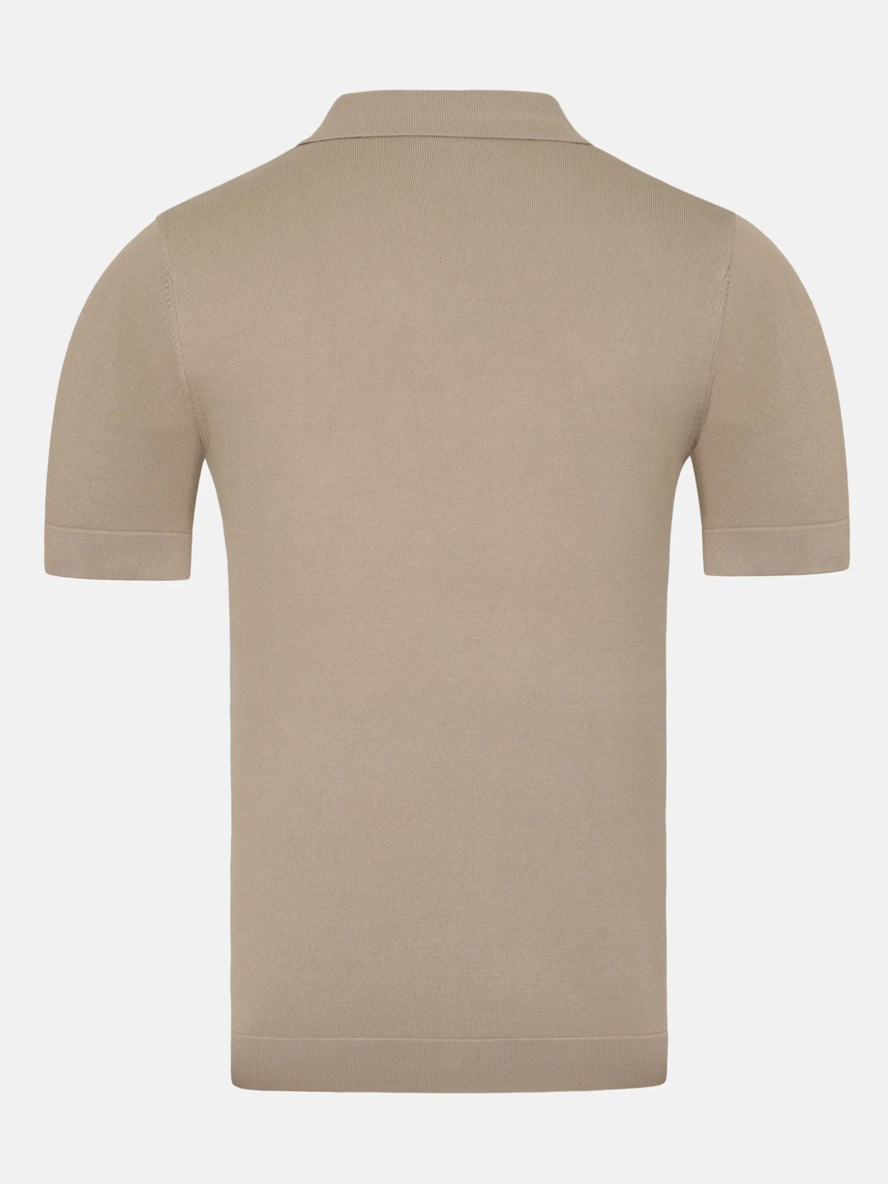 WAM DENIM Polo's*James Full Button-Down Beige Polo