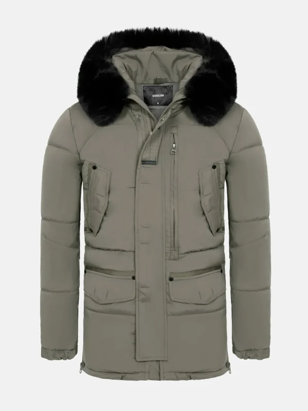 WAM DENIM Winterjassen*Jilliam Beige Winter Jassen