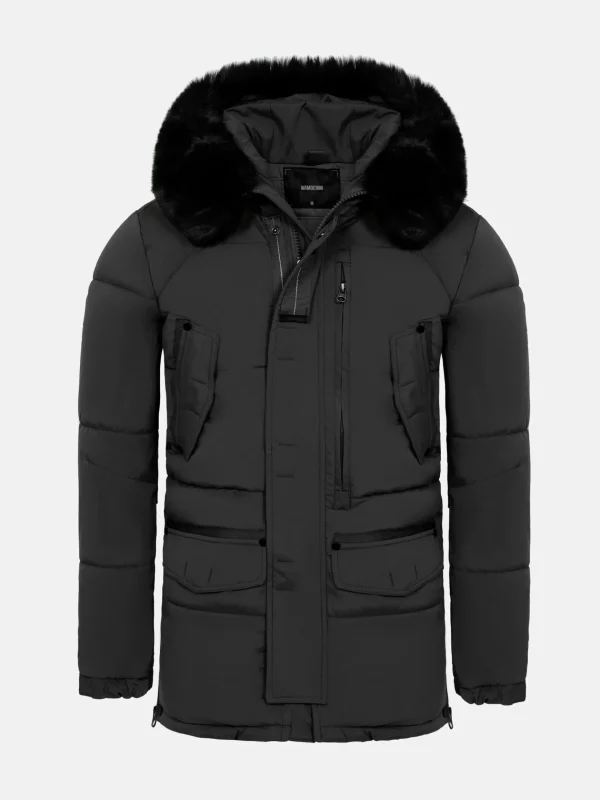 WAM DENIM Winterjassen*Jilliam Black Winter Jassen