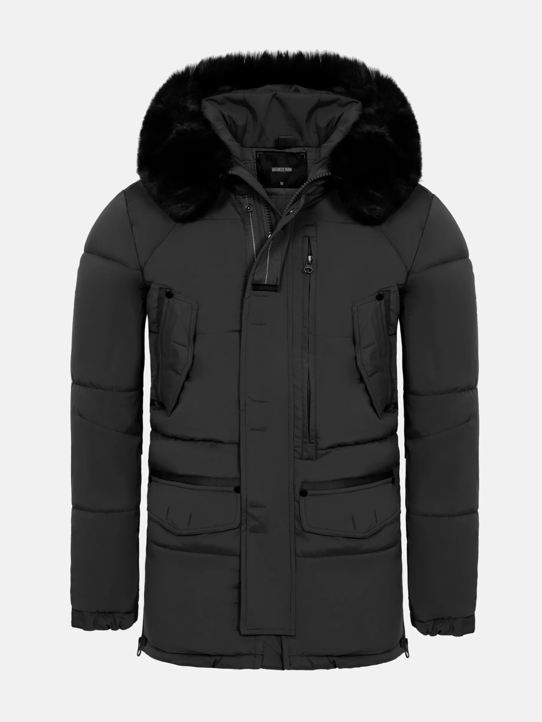 WAM DENIM Winterjassen*Jilliam Black Winter Jassen
