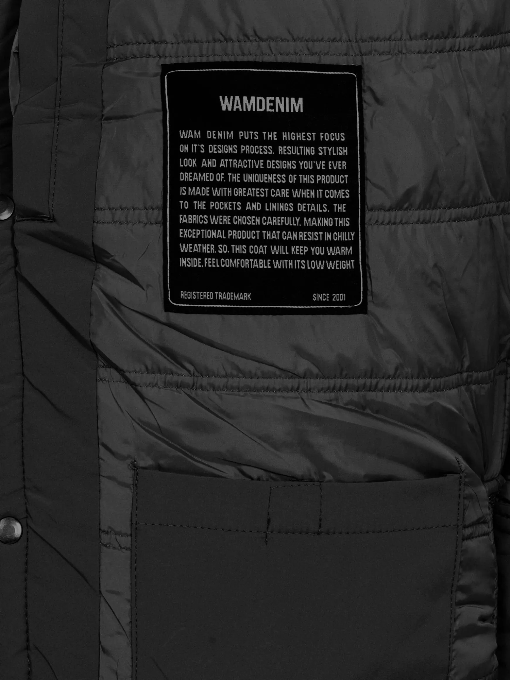 WAM DENIM Winterjassen*Jilliam Black Winter Jassen