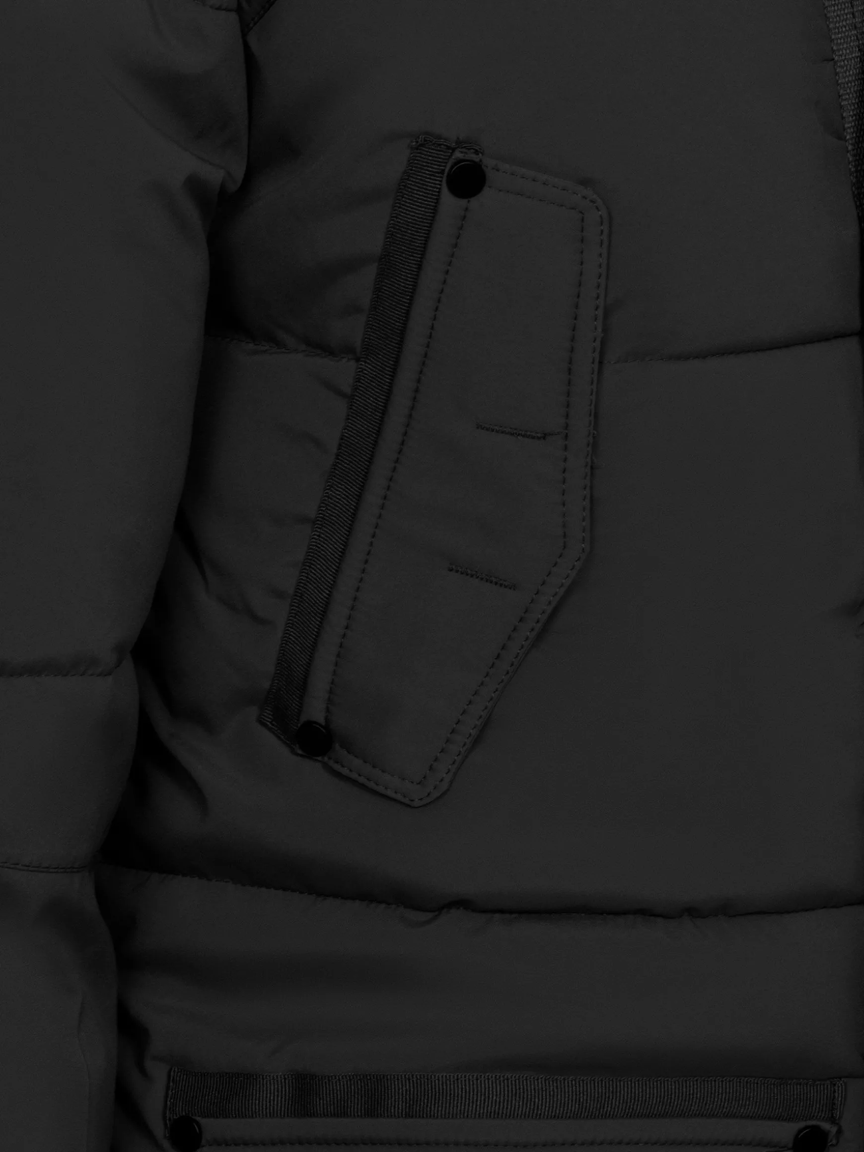 WAM DENIM Winterjassen*Jilliam Black Winter Jassen