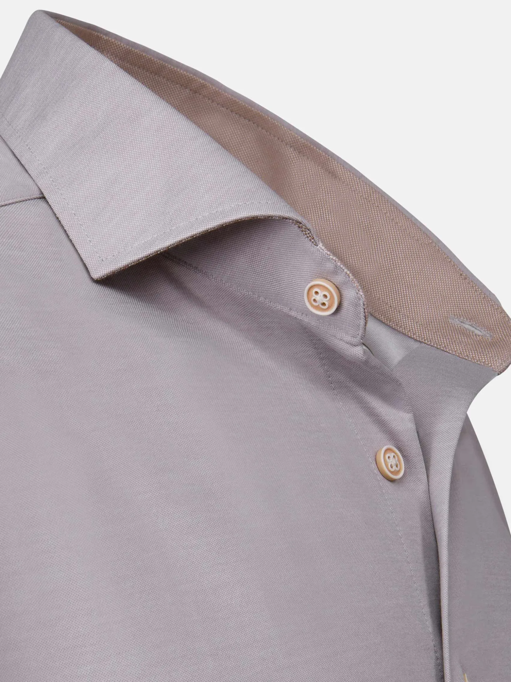 WAM DENIM Overhemd Lange Mouwen*Jucinto Cut Away Collar Overhemd lange Mouw Grey