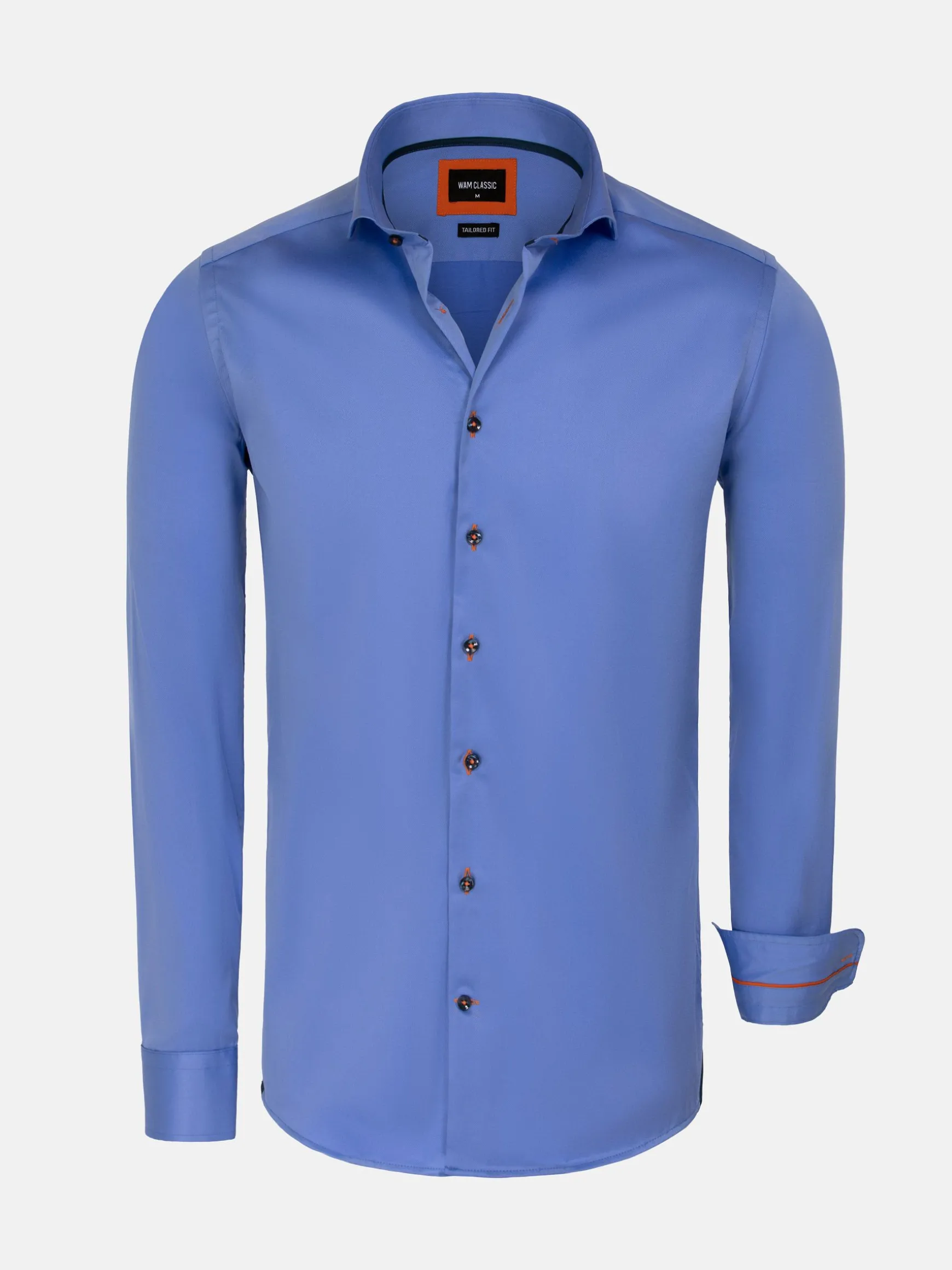 WAM DENIM Overhemd Lange Mouwen*Karls Blue Business Overhemd