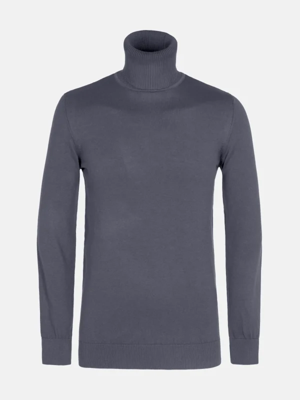 WAM DENIM Truien & Pullovers*Kento High Neck Anthracite Pullover